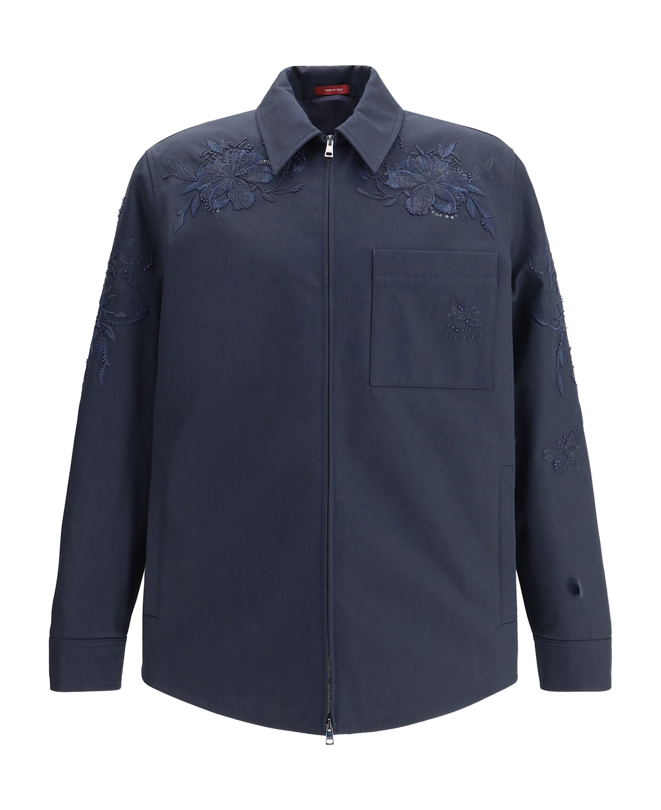 Gucci Cotton Jacket With Embroidery