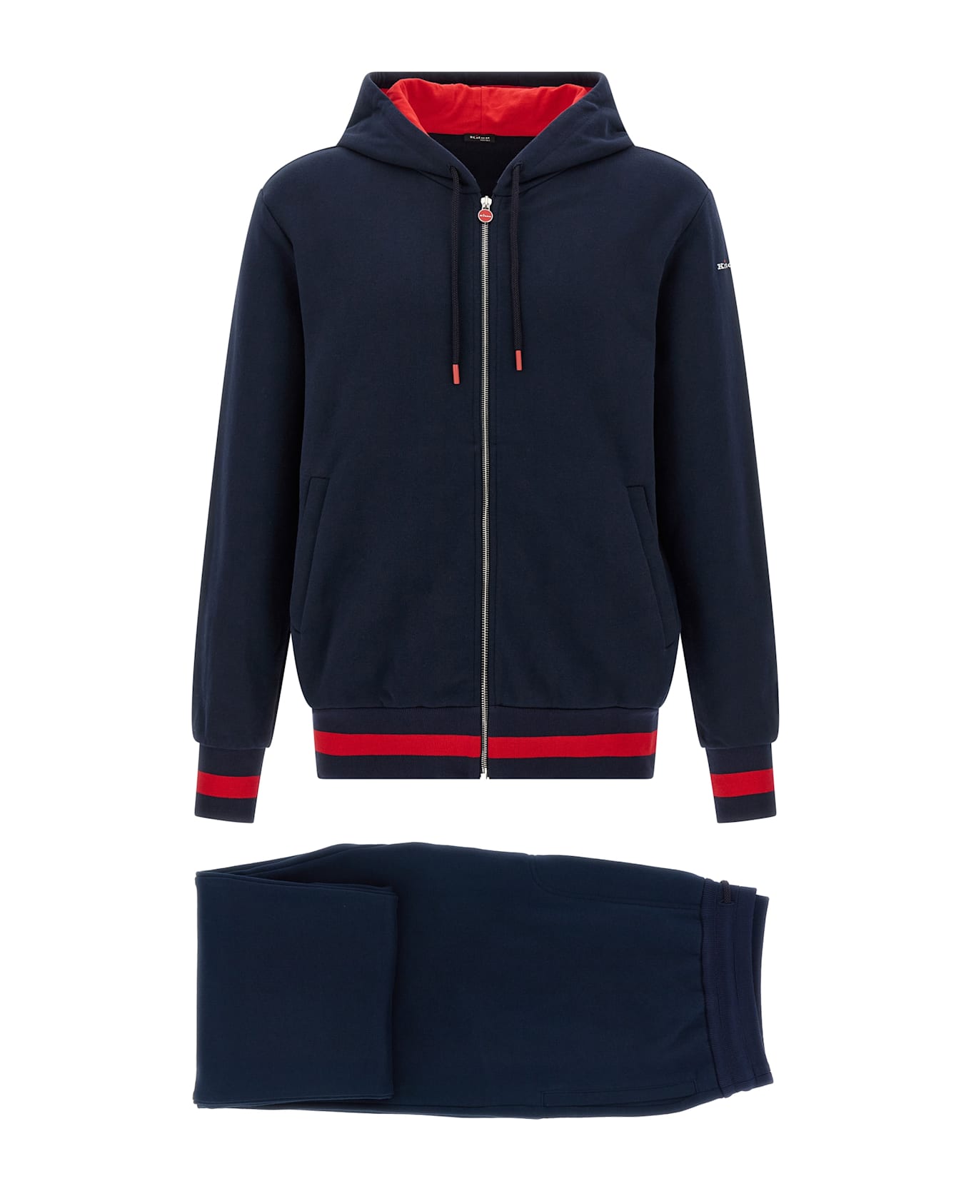 Kiton Cotton Tracksuit - Blue スーツ