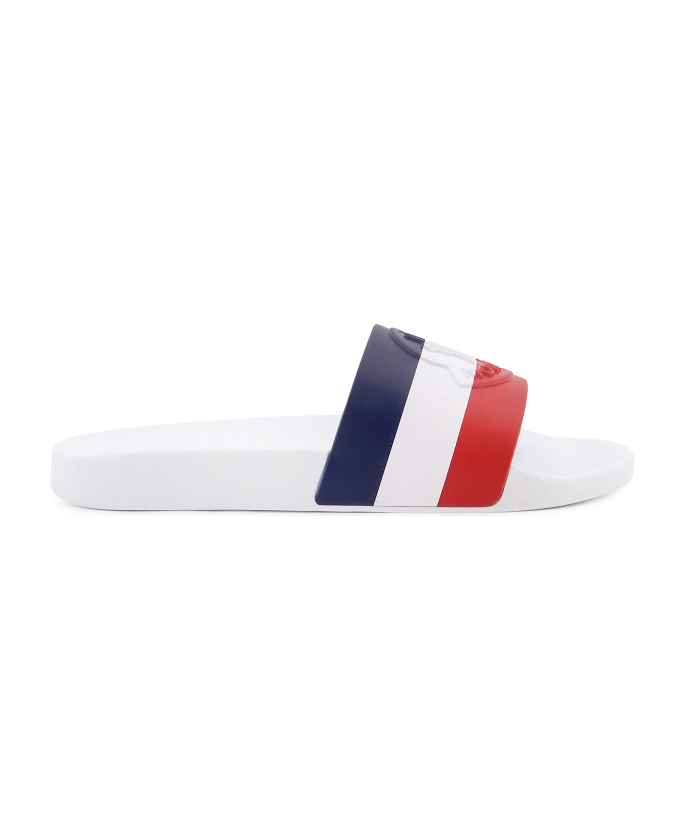 Moncler Basile Rubber Slides - White