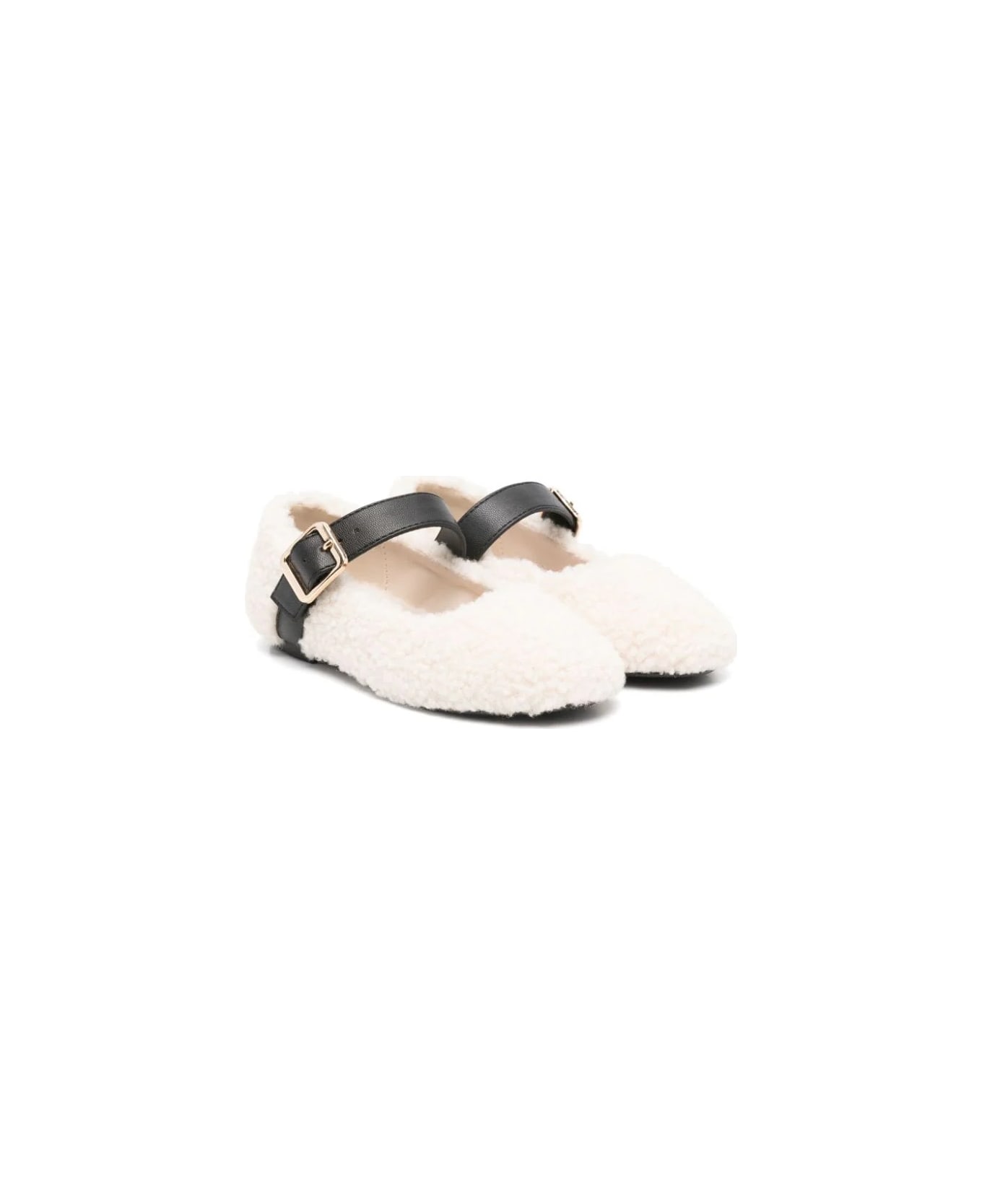 Stella McCartney Ballerine In Montone Sintetico - White