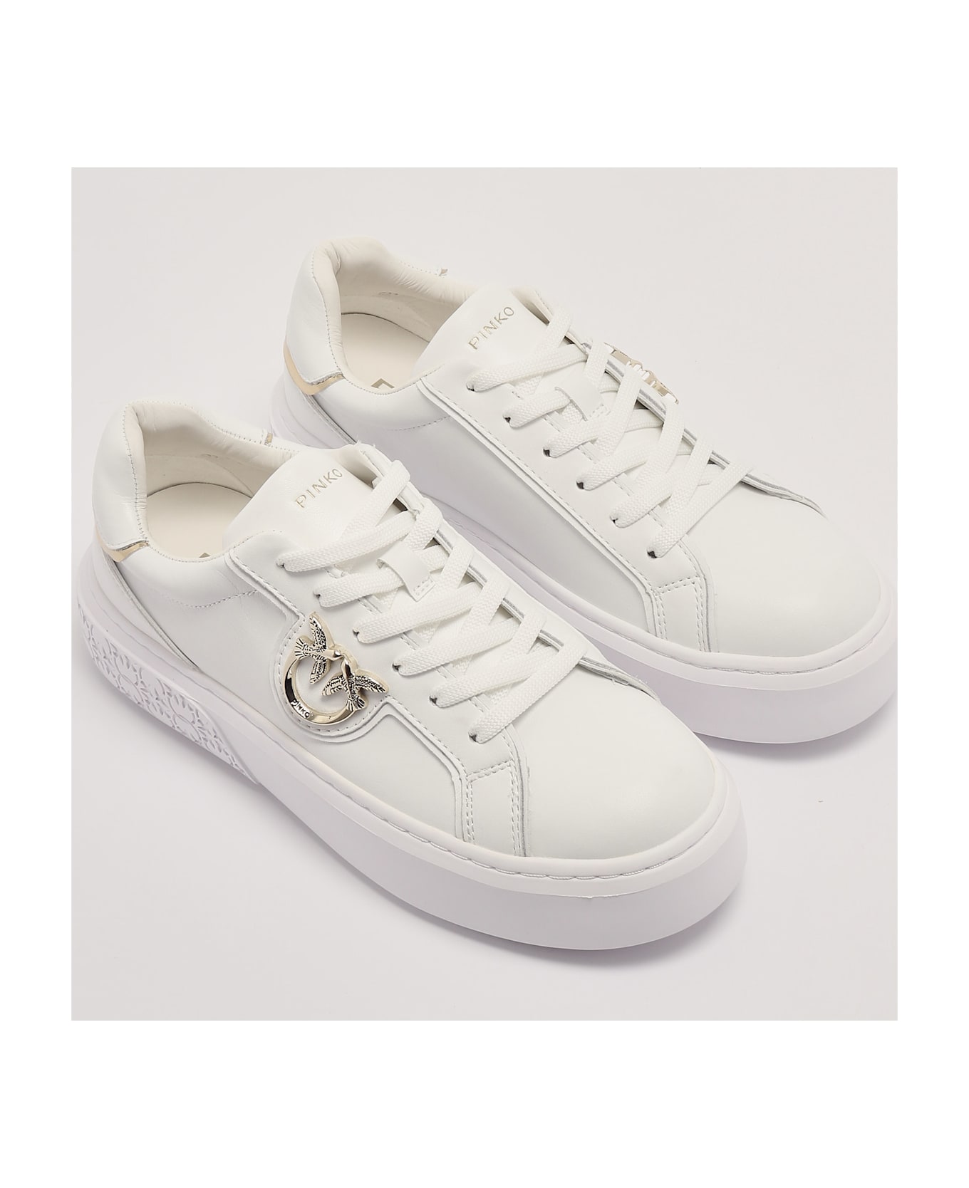 Pinko Yoko 01 Sneaker - BIANCO-PLATINO
