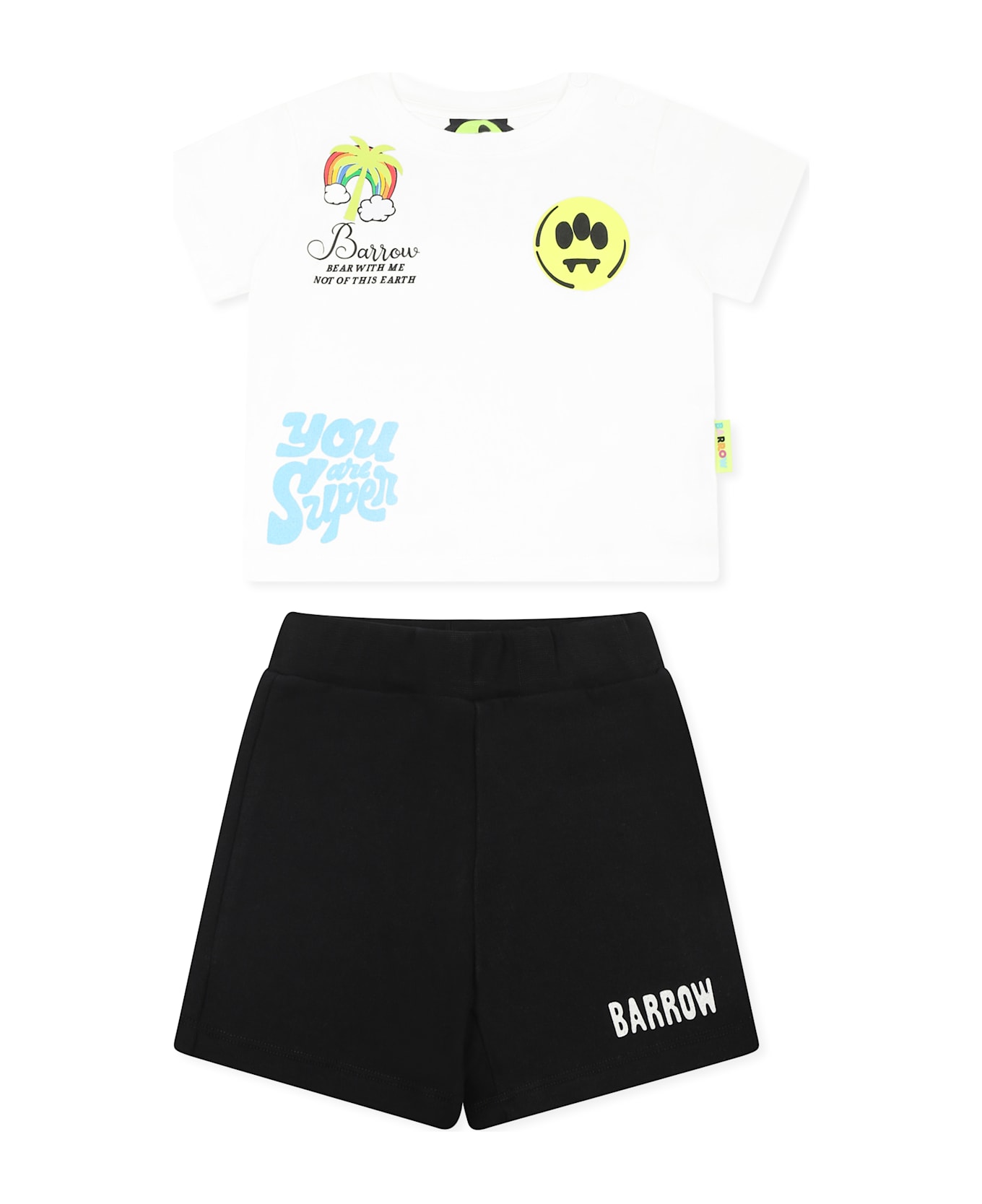 Barrow Multicolor Suit For Babykids With Bear Print - Multicolor