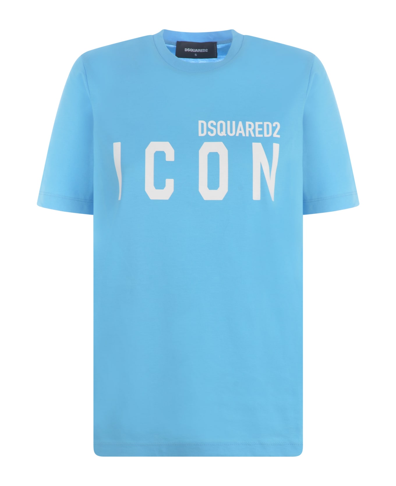 Dsquared2 T-shirt Dsquared2 'icon' In Cotton - Blue miami Tシャツ