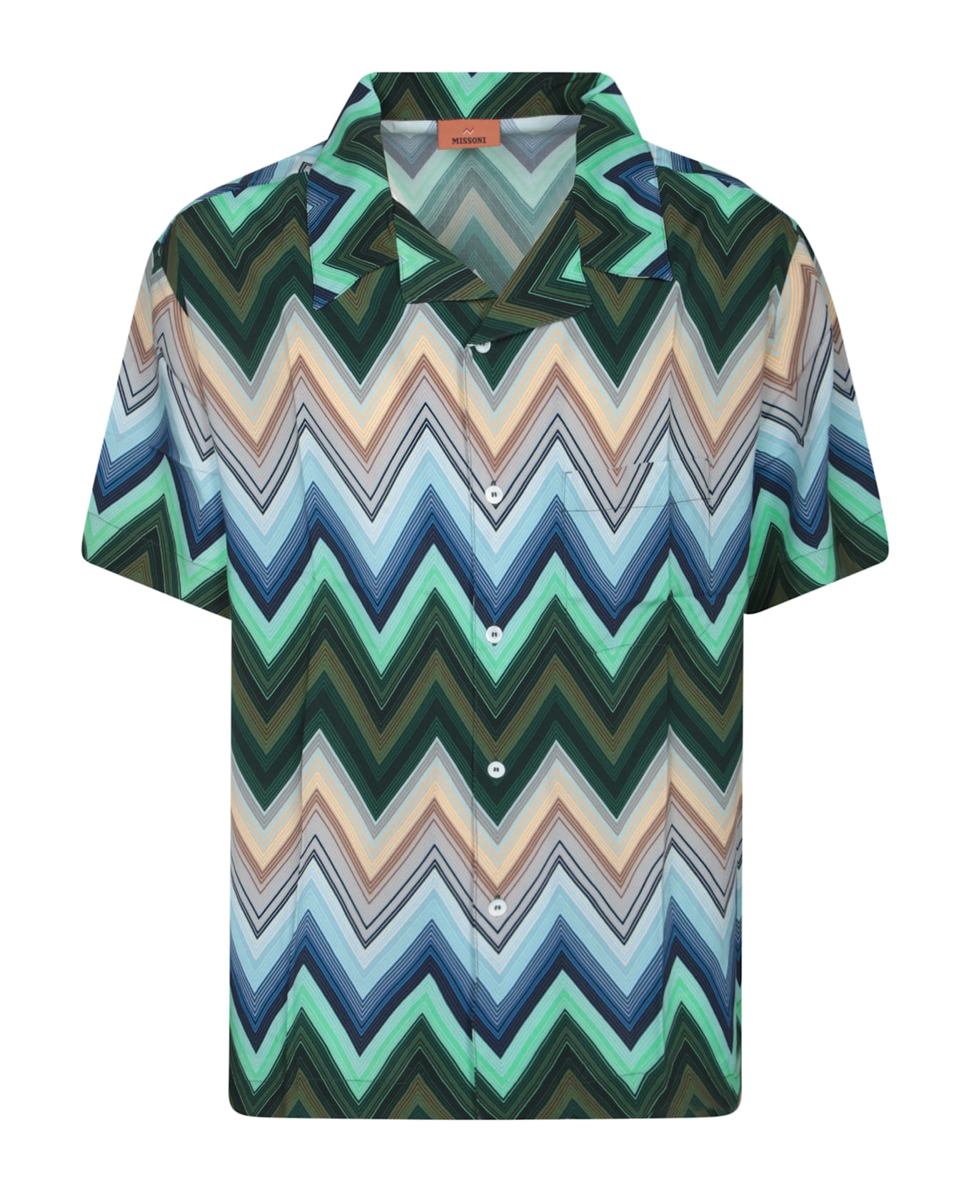 Missoni Multicolor Zigzag Shirt - Green