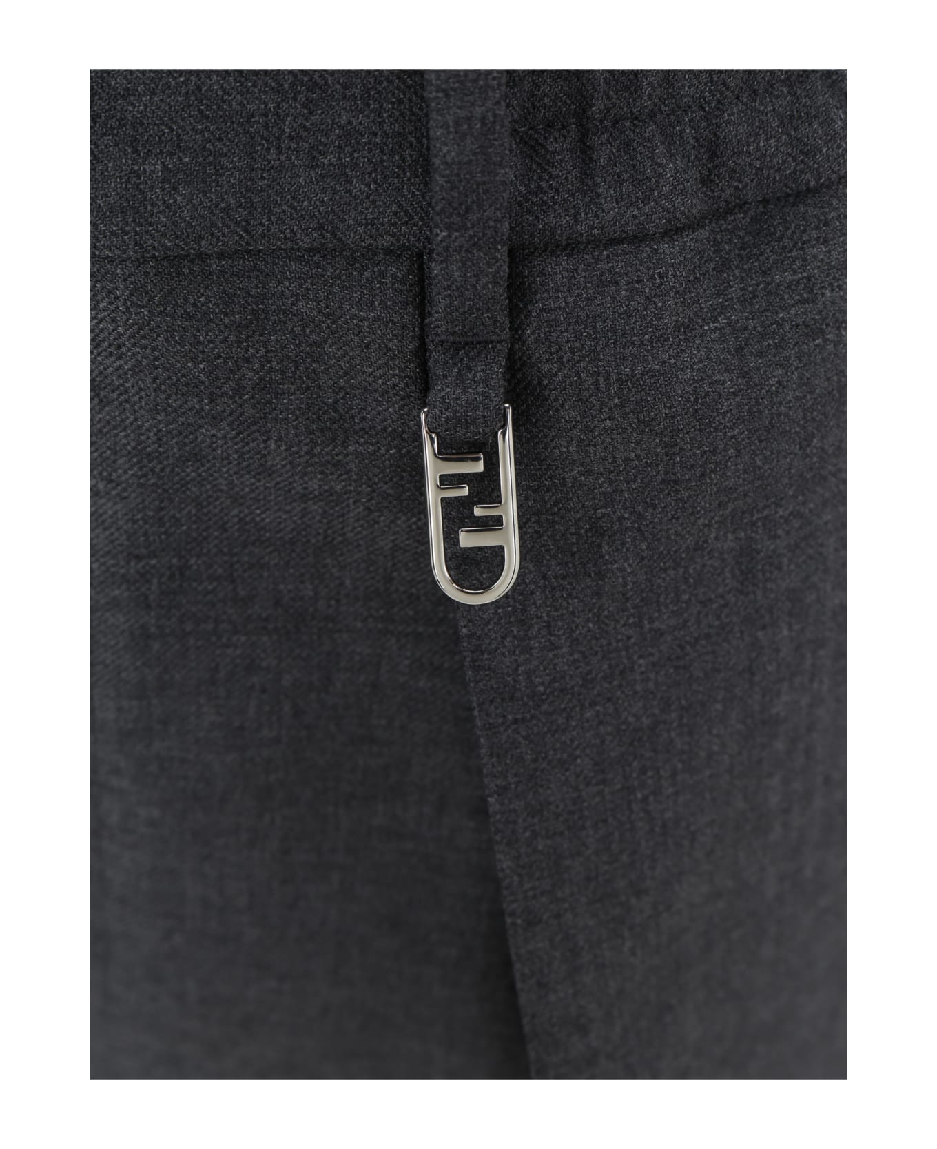 Fendi Wool Trousers - Grey