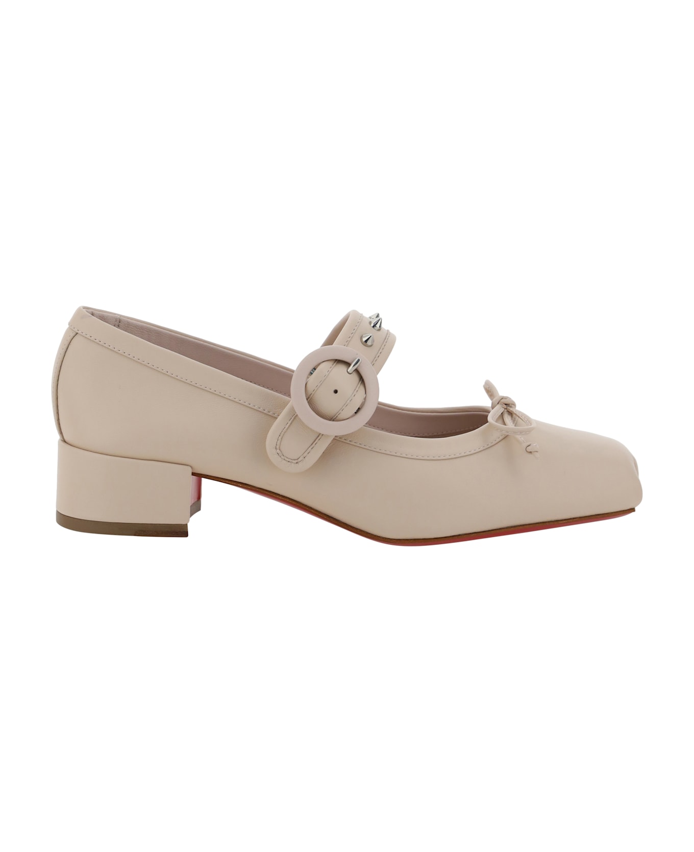 Christian Louboutin Mamastrapita Ballerinas - Leche/lin Leche