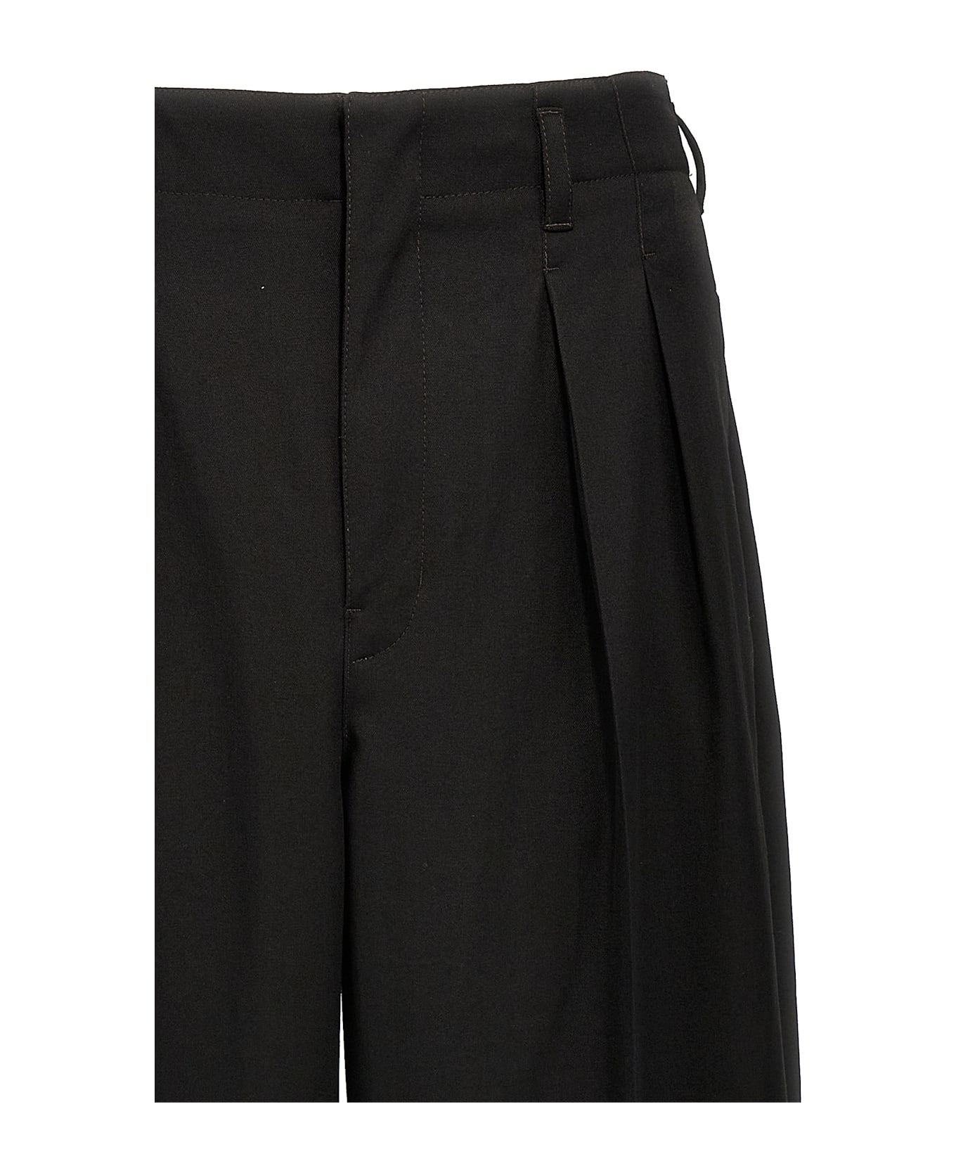 Lemaire 'pleated Tapered' Pants - Black  