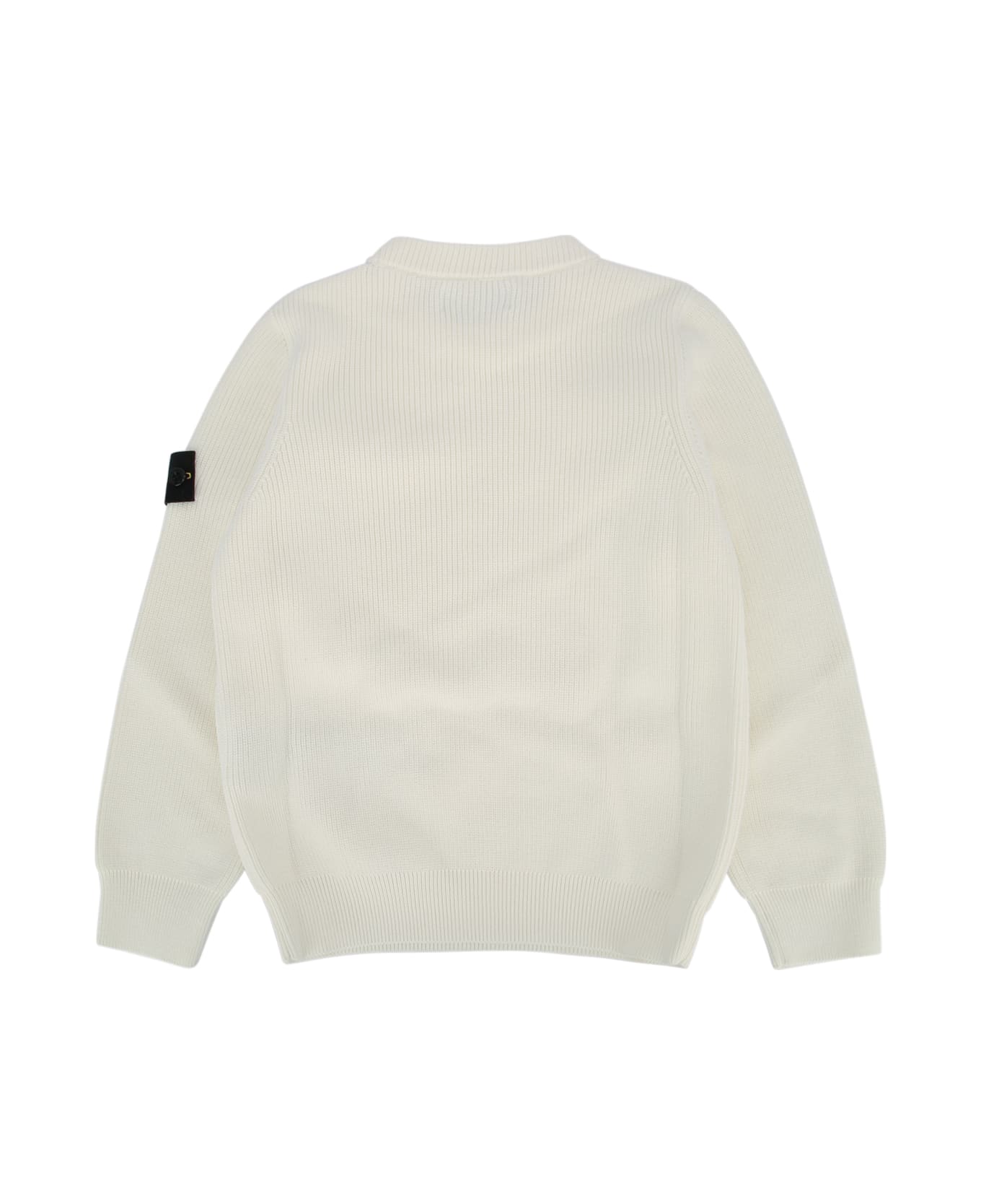 Stone Island Junior Crew Neck - WHITE