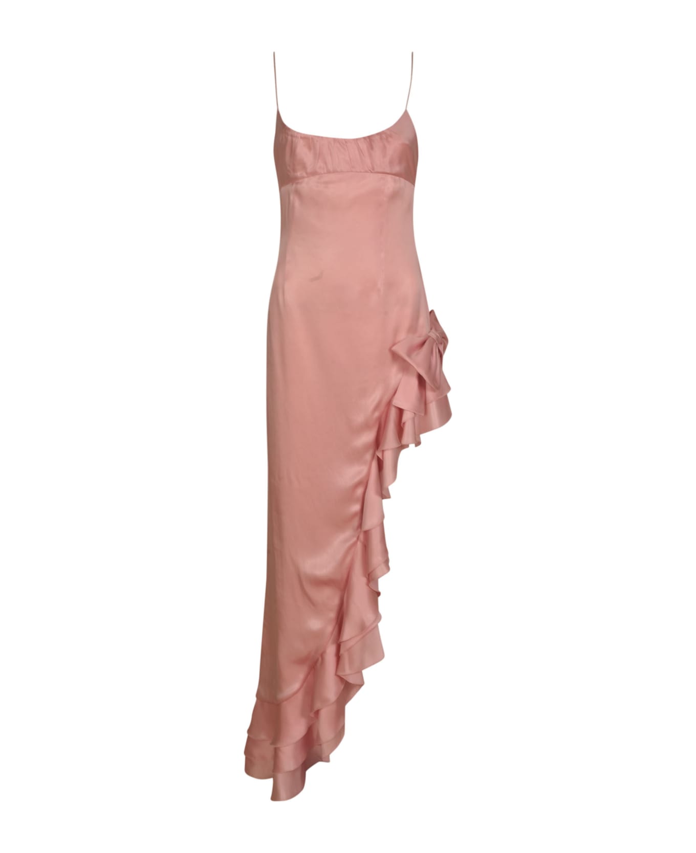 Alessandra Rich Laminated S & K Evening Dress - Light Pink