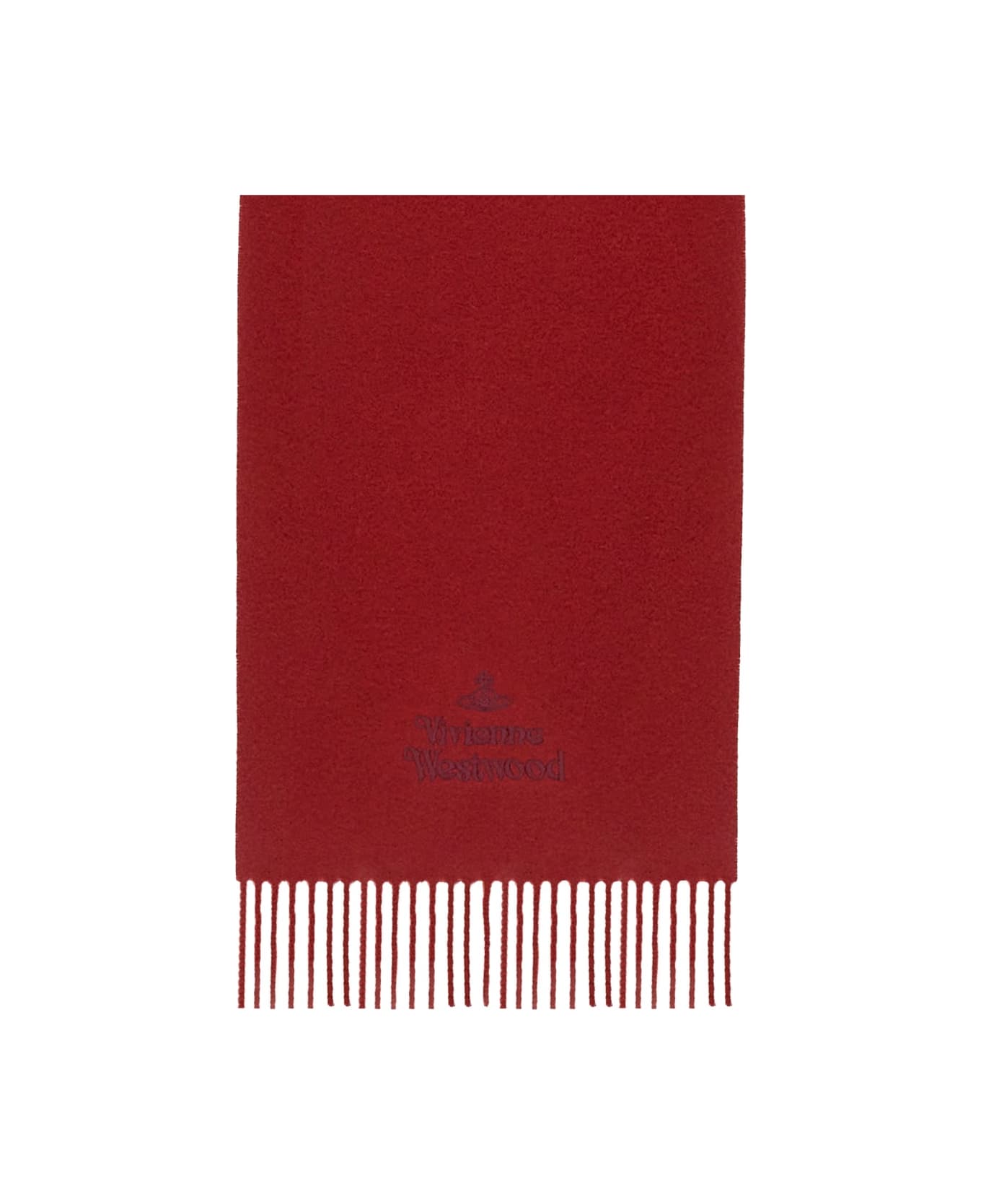 Vivienne Westwood Scarf With Logo - BORDEAUX