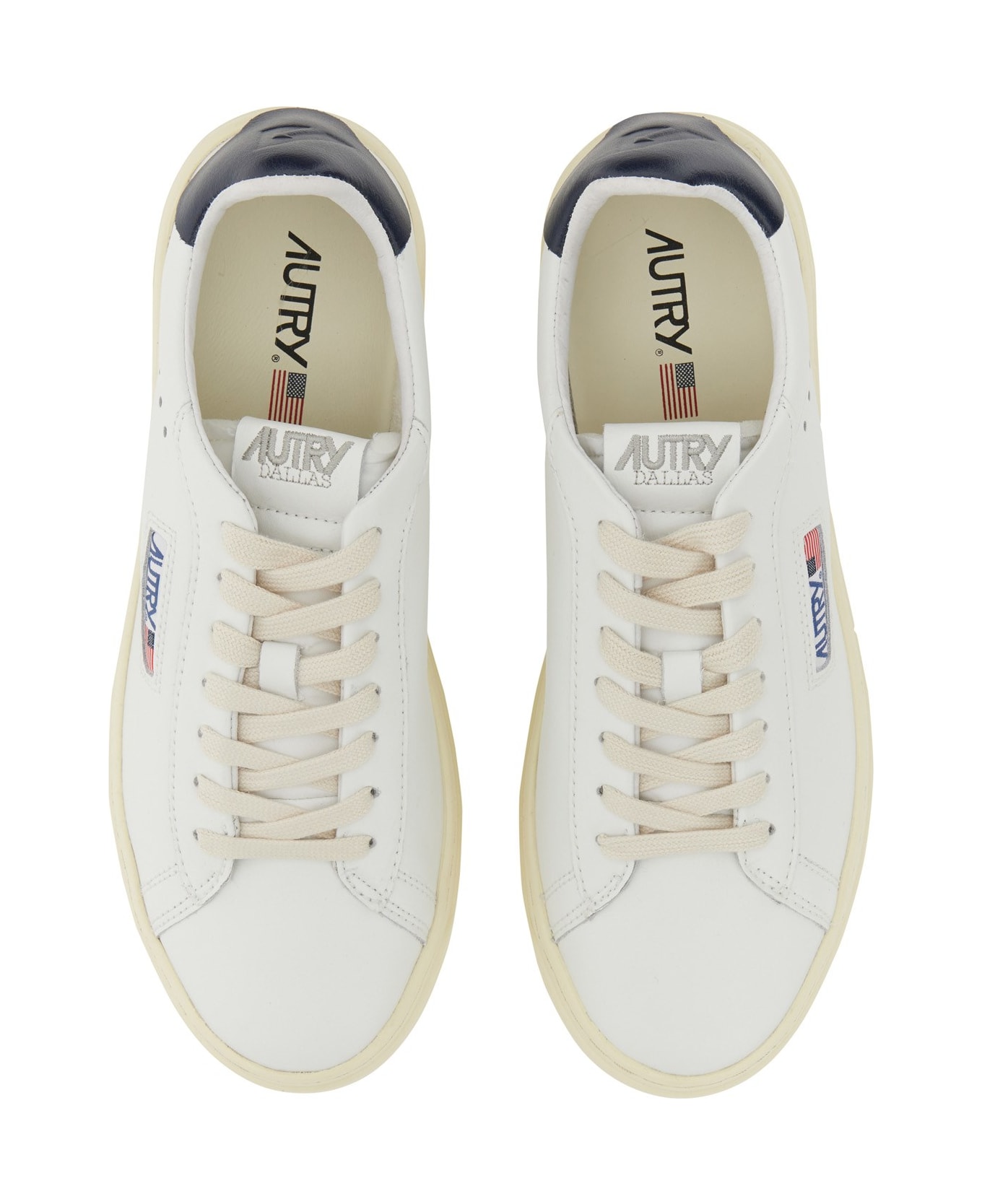Autry White Leather Dallas Sneakers - NW05 スニーカー