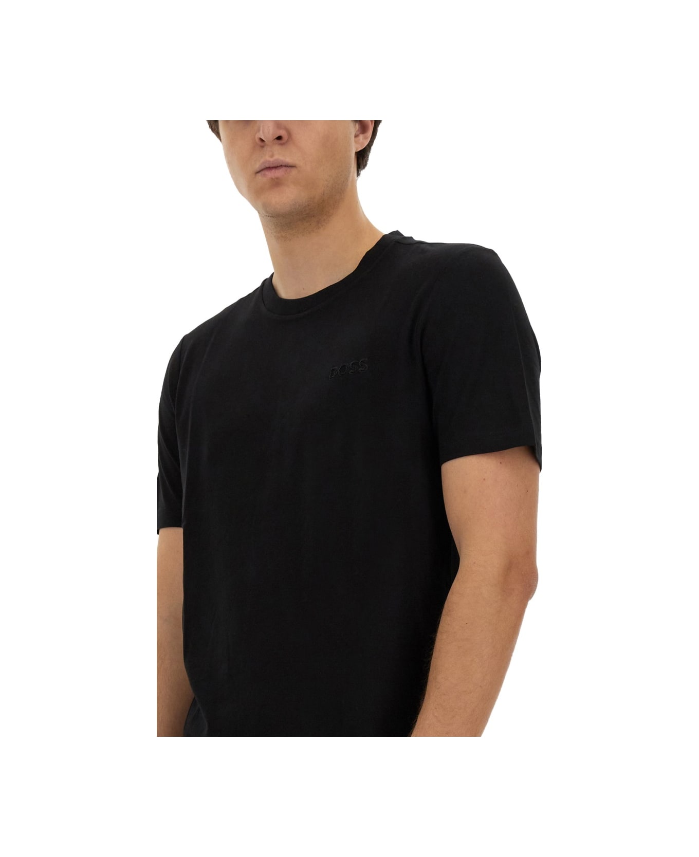 Hugo Boss Cotton T-shirt - BLACK