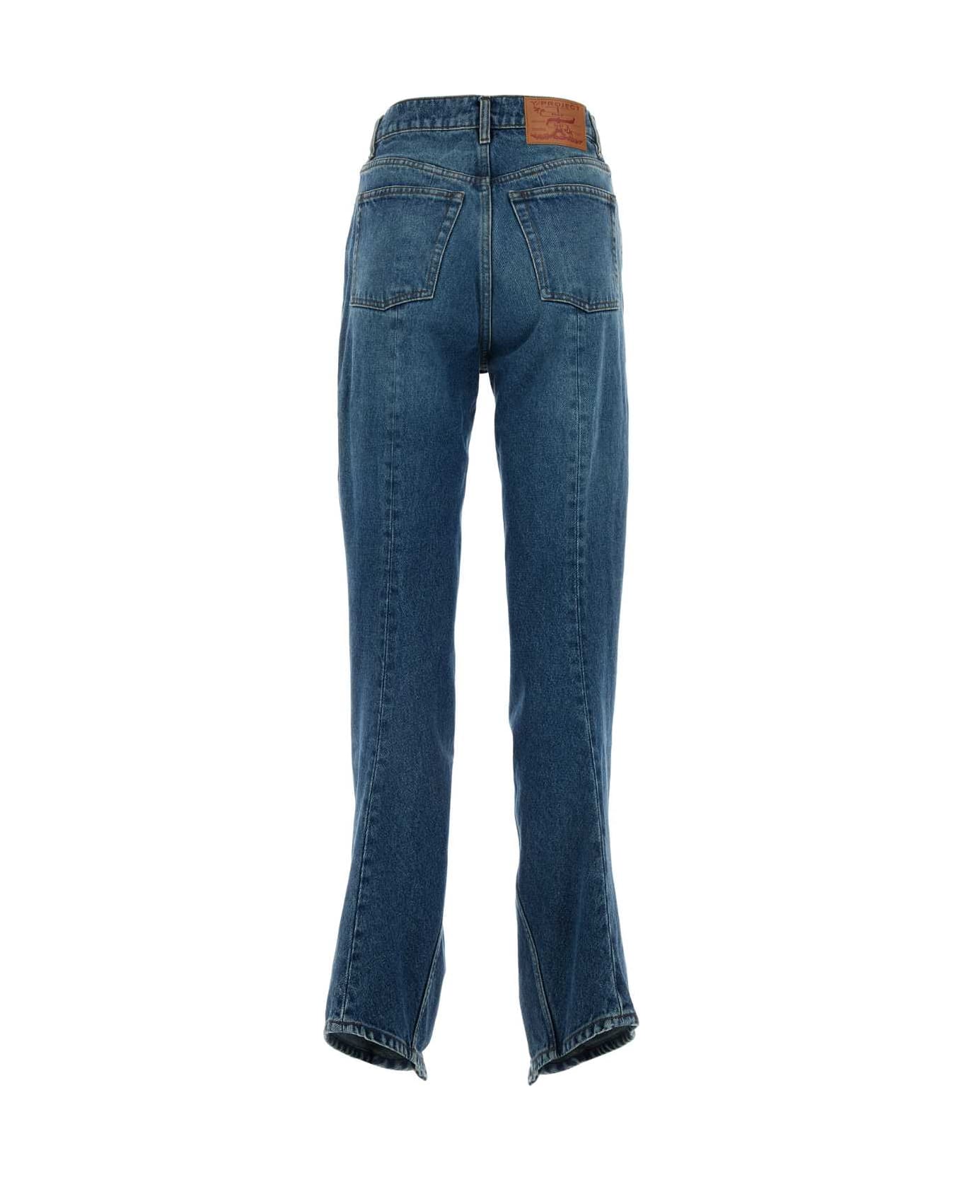 Y/Project Denim Jeans - EVERGREEN VINTAGE BLUE デニム