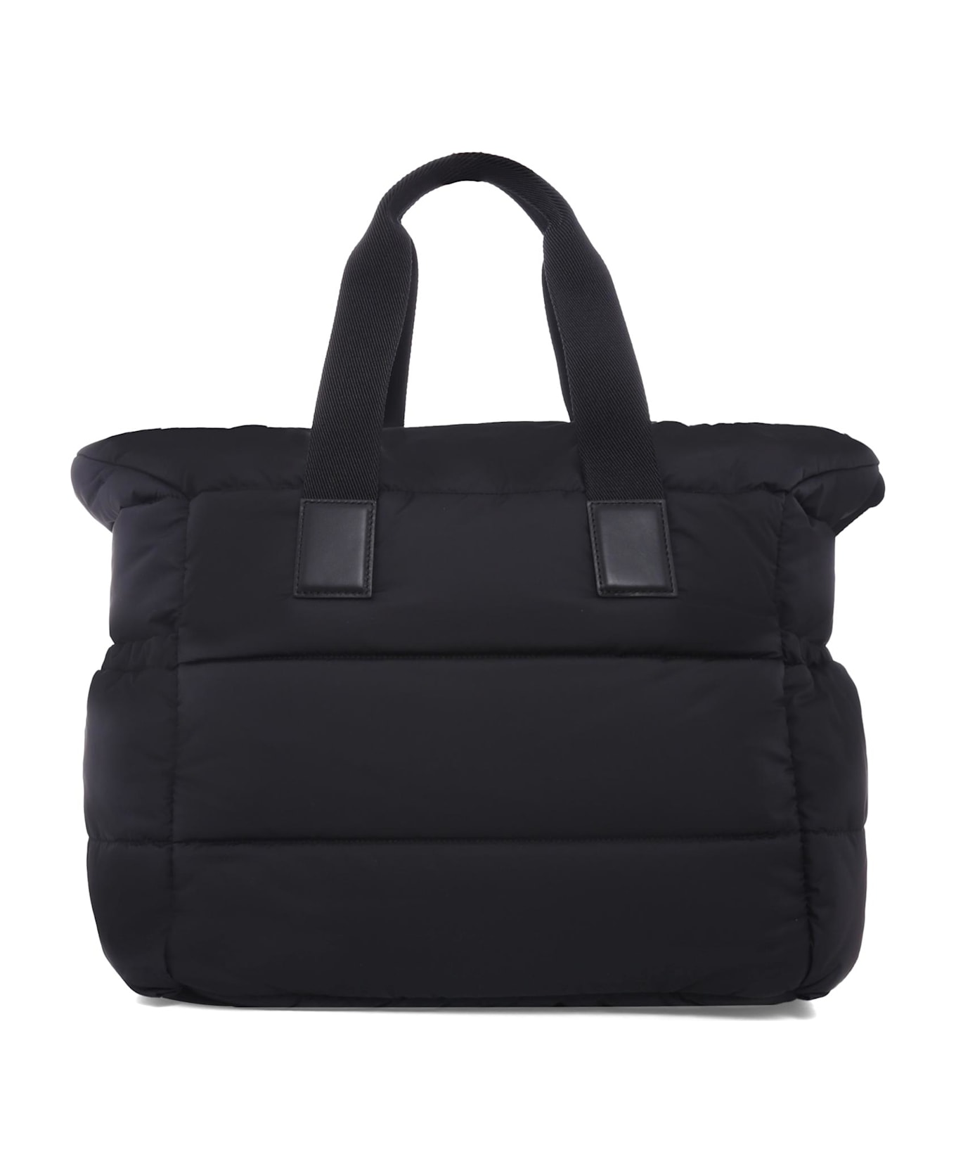 Moncler Black Changing Bag For Babykids With Logo - Black