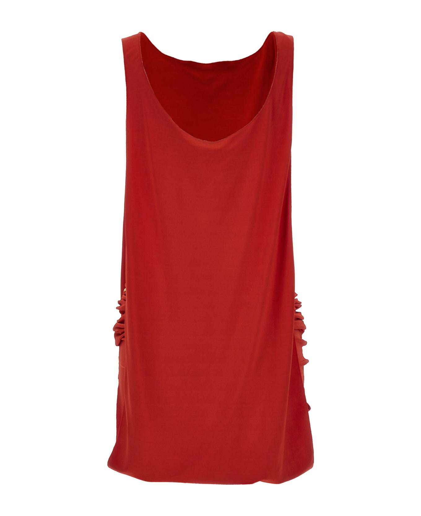 Marni Dress With Side Slits - Red ワンピース＆ドレス
