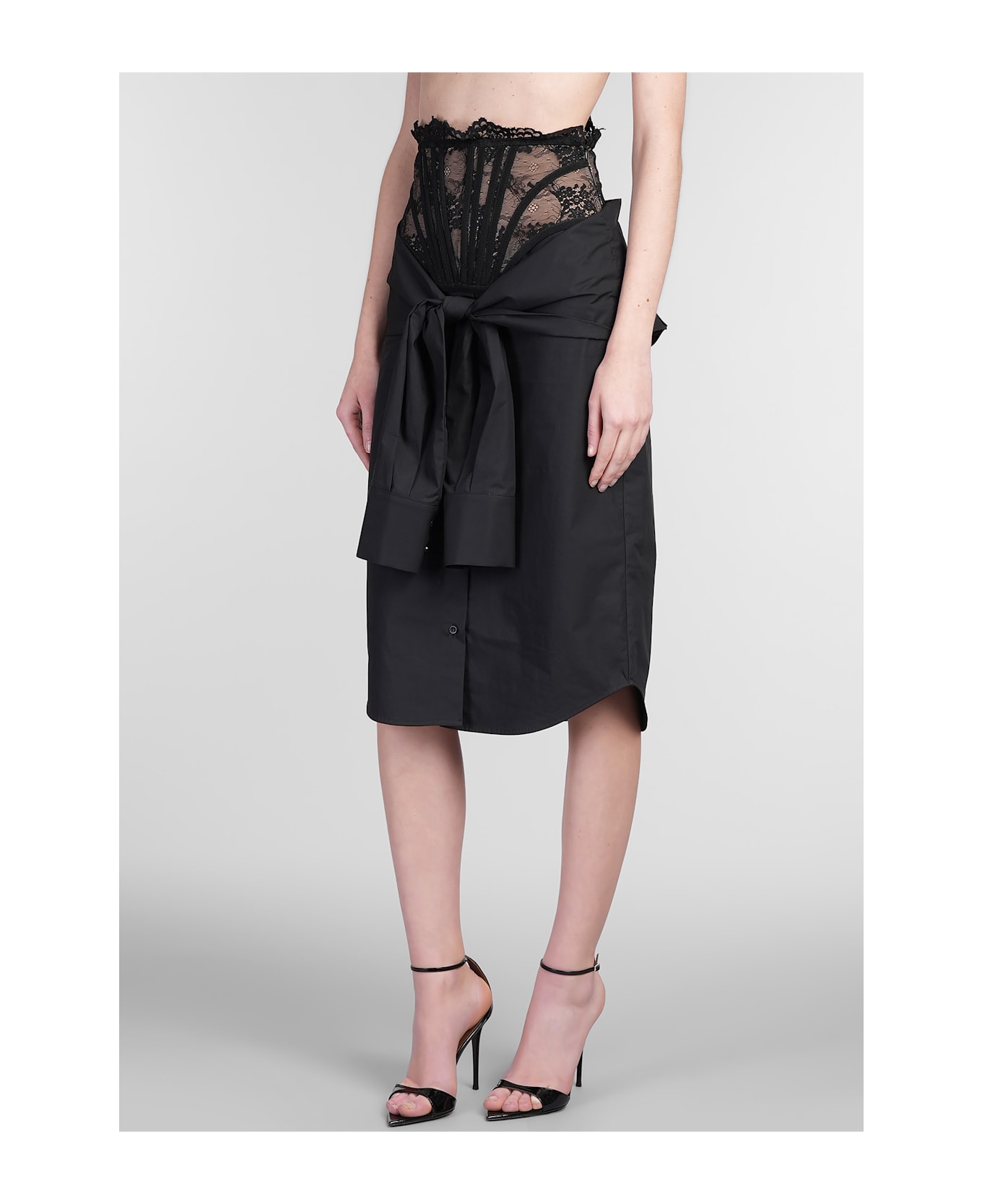 Giuseppe di Morabito Skirt In Black Cotton - black