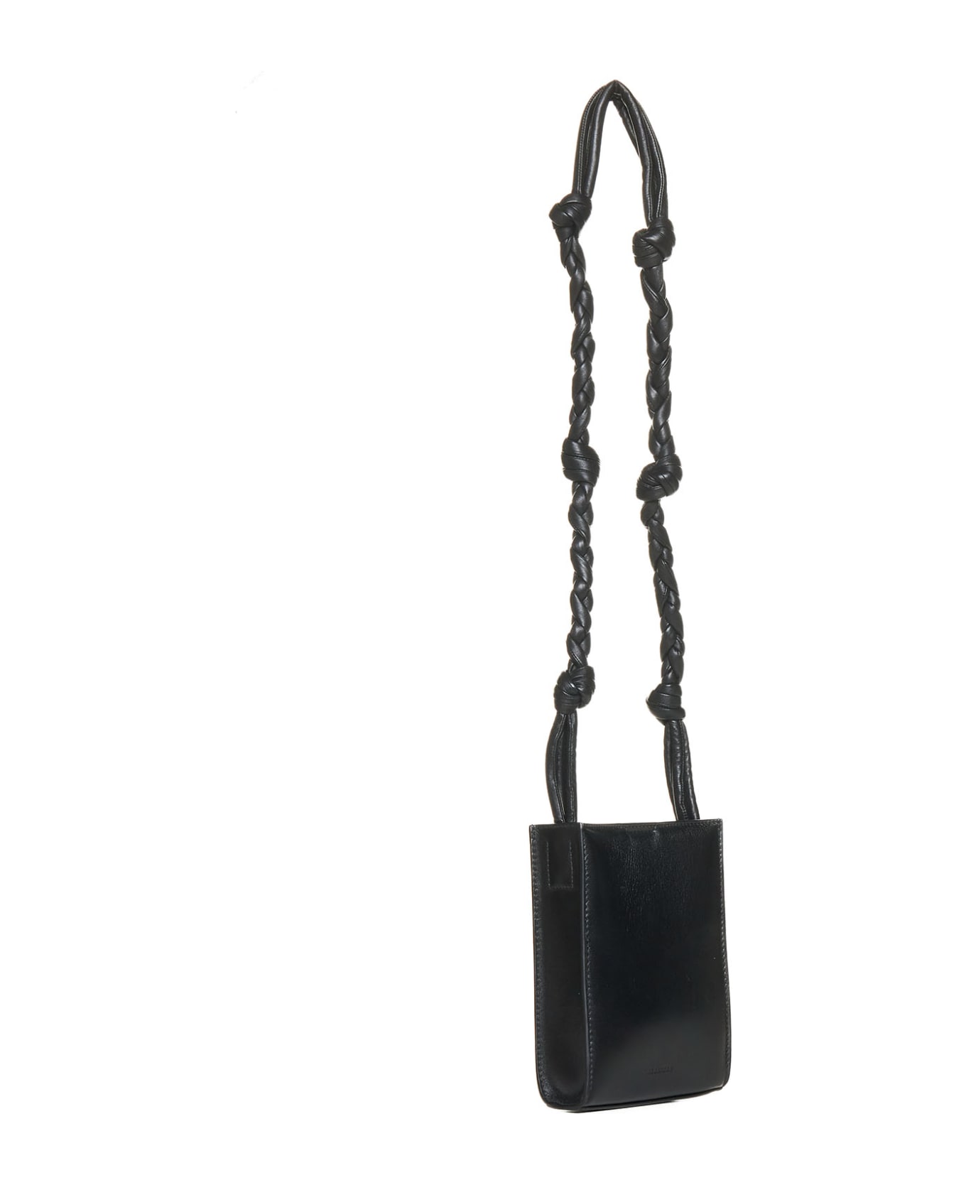 Jil Sander Black Leather Tangle Crossbody Bag - Black ショルダーバッグ
