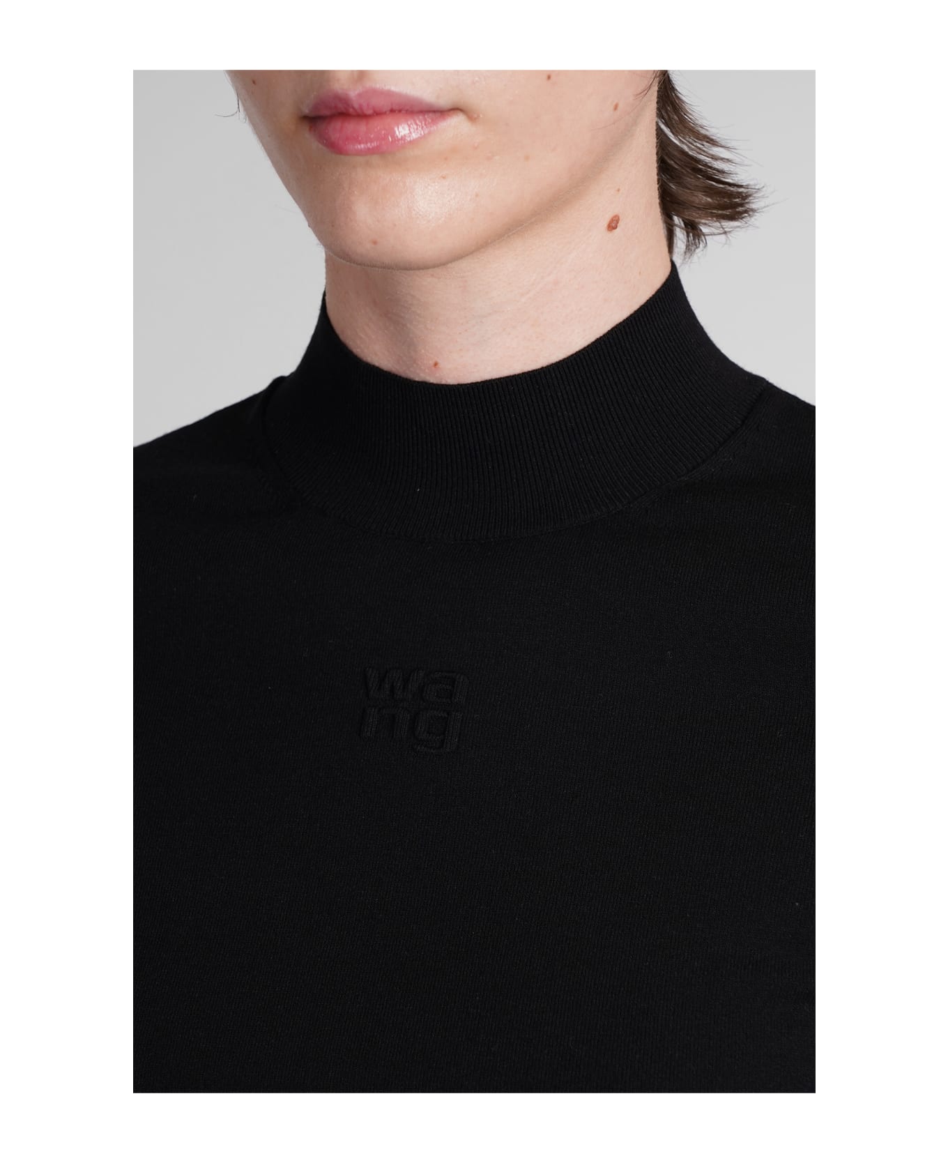 T by Alexander Wang T-shirt With Logo - BLACK トップス