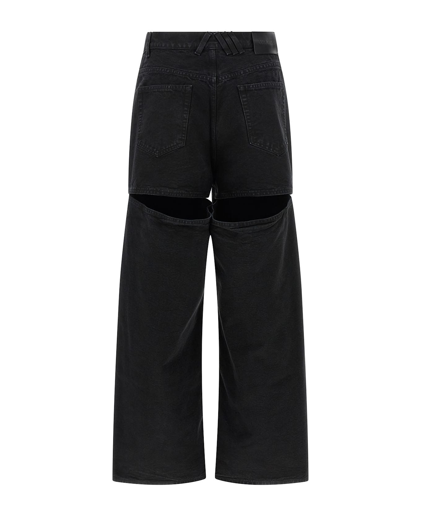 The Attico Cut-out Jeans - Black  