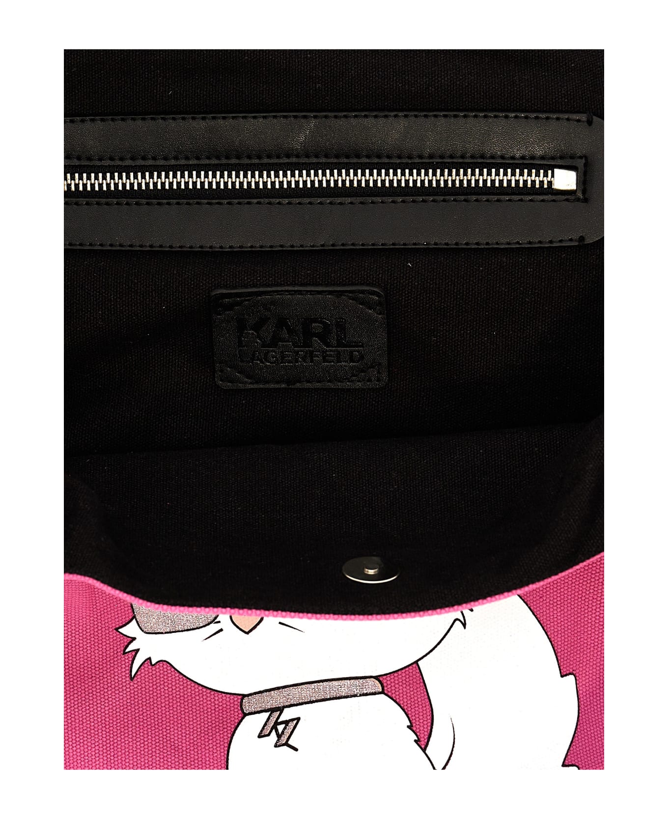 Karl Lagerfeld 'k/ikonic 2.0' Shopping Bag - Fuchsia トートバッグ