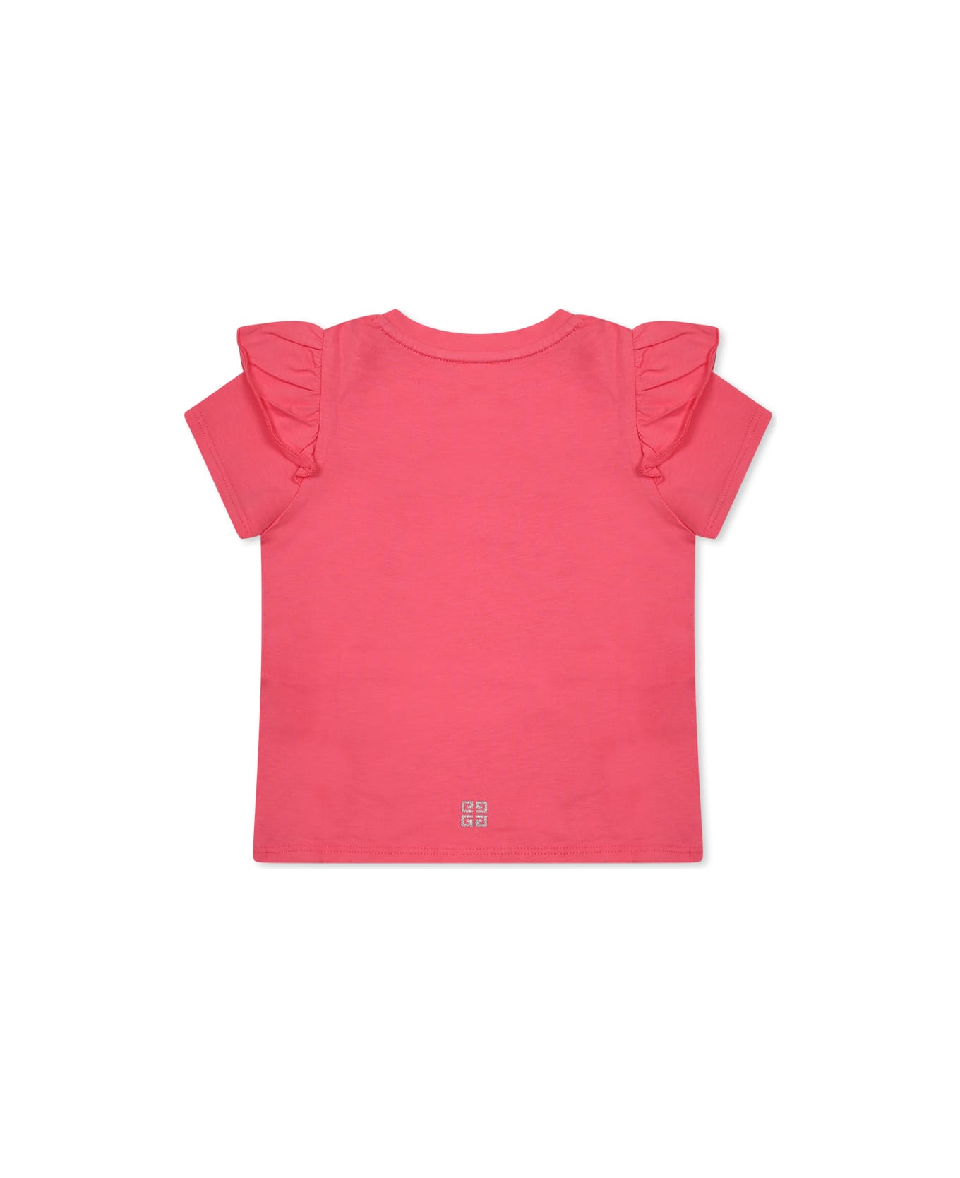 Givenchy Fuchsia T-shirt For Baby Girl With Logo - Pink