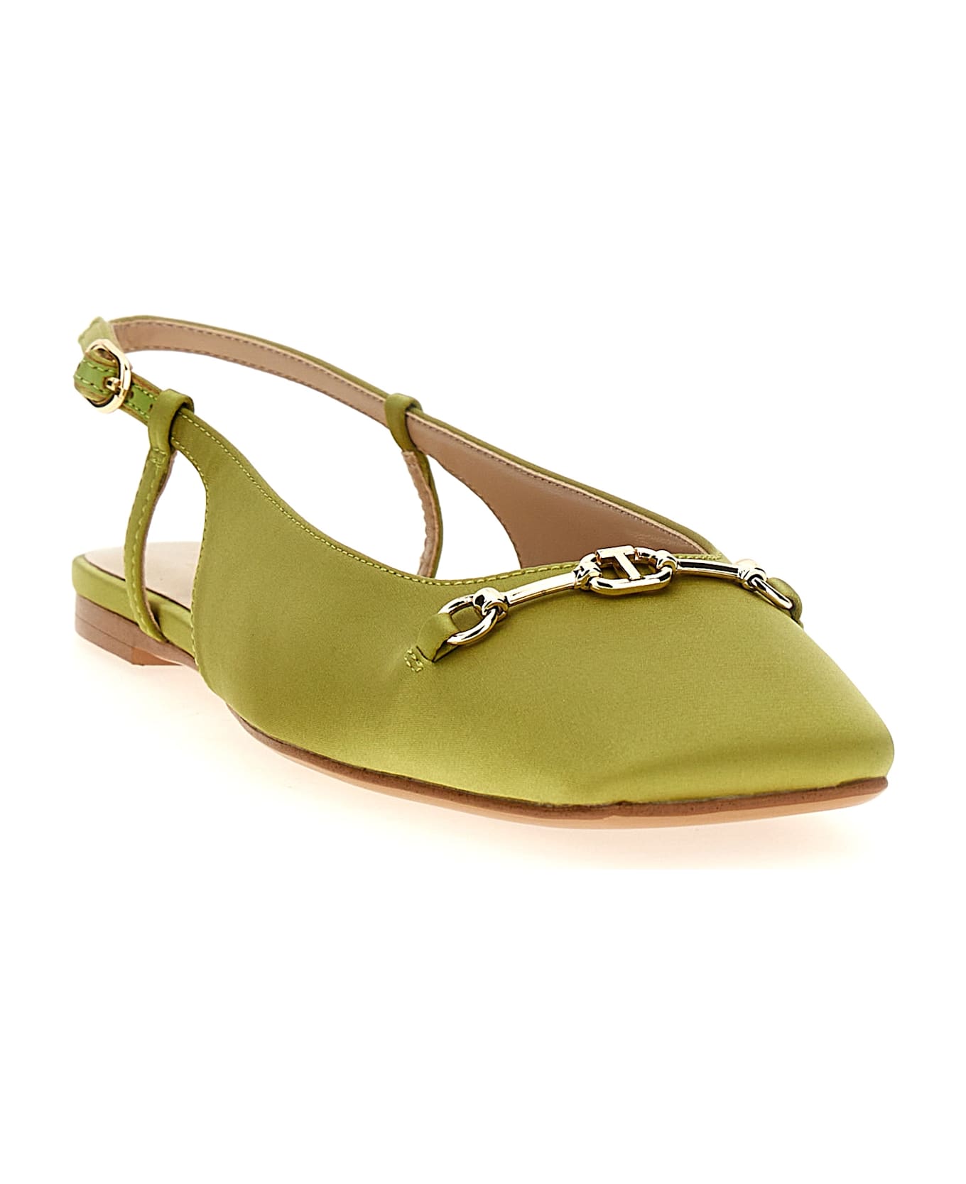 TwinSet Satin Slingback - Green