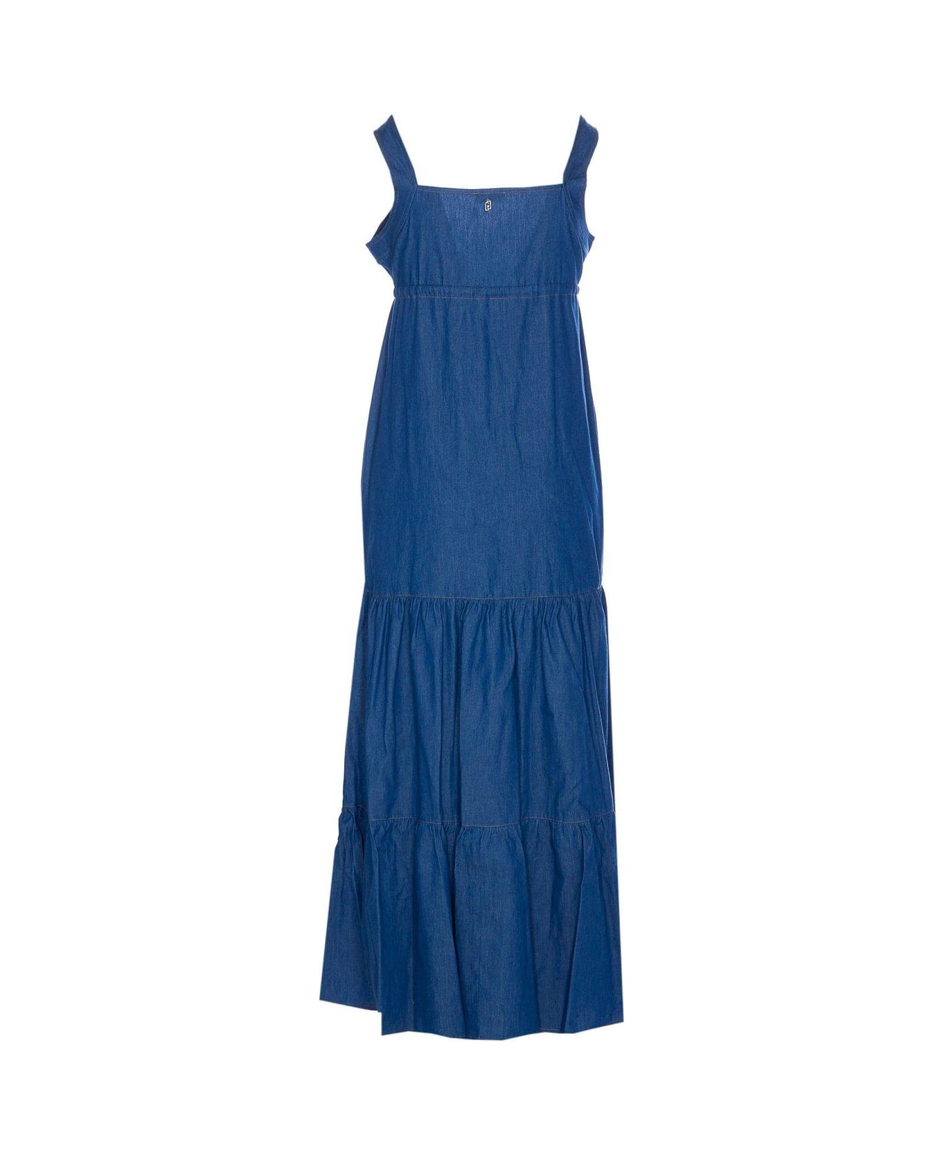 Liu-Jo Sleeveless Pleated Midi Dress - Denim