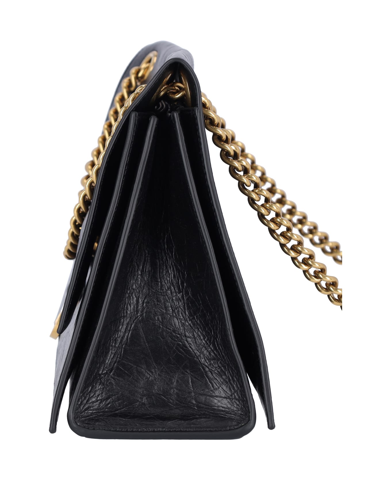 Balenciaga Crush Shoulder Bag - Black