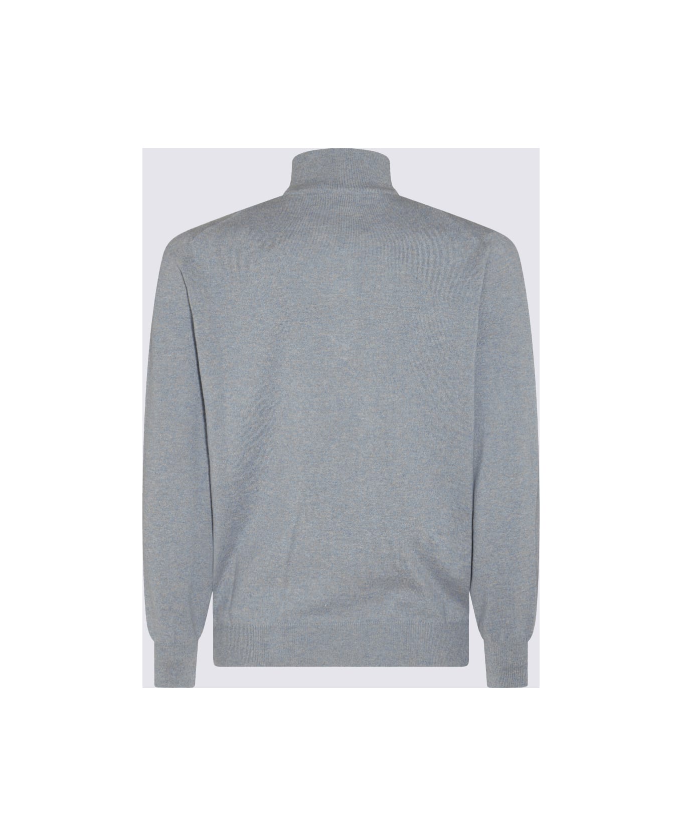 Brunello Cucinelli Grey Wool Knitwear - Cyan