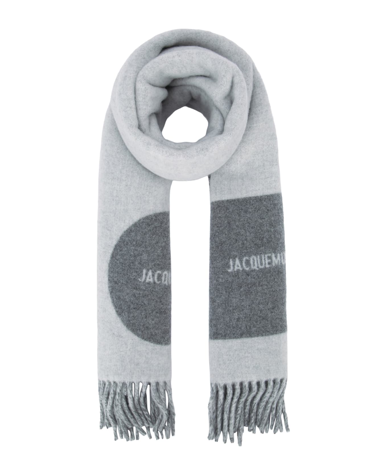 Jacquemus L Echarpe Rond Carre - MULTIGREY
