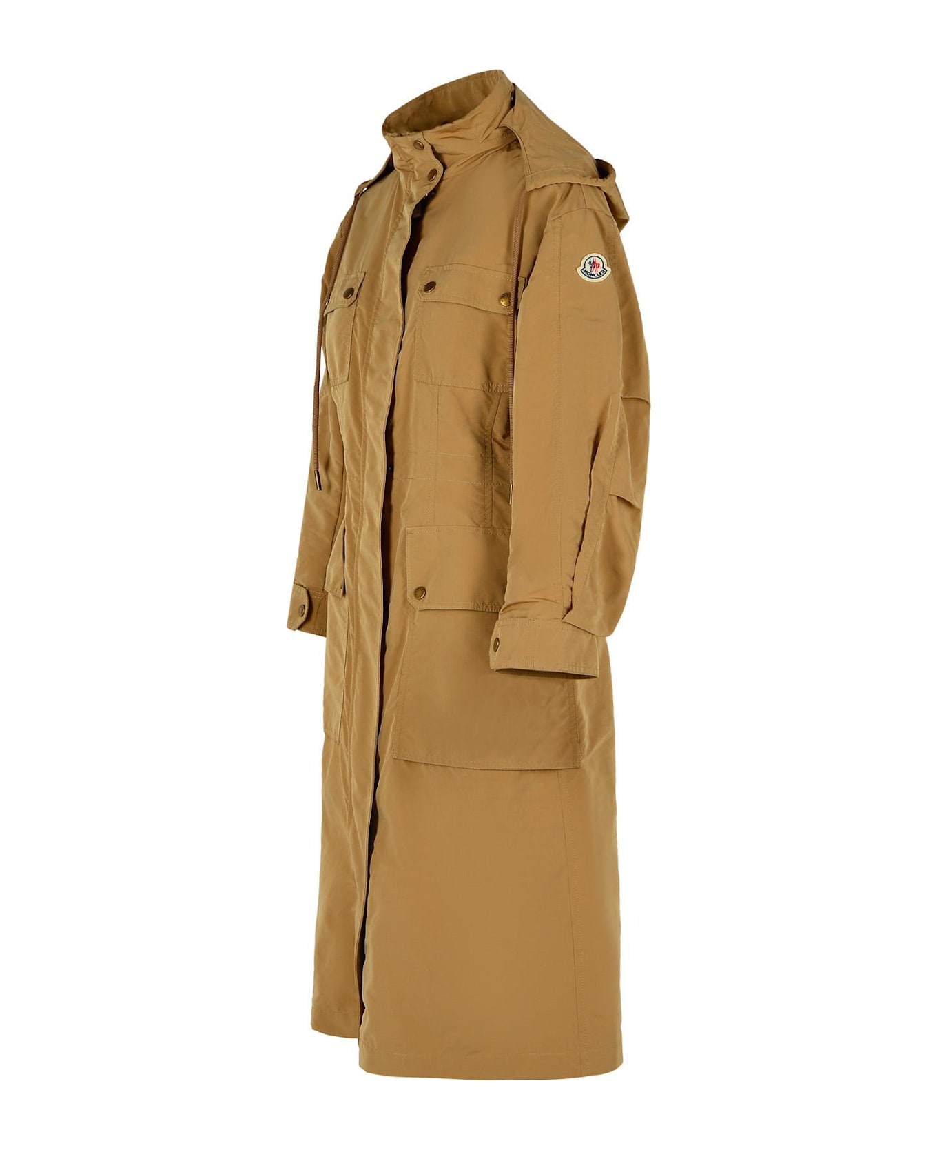 Moncler 
nantes
 Beige Polyester Blend Parka - Brown