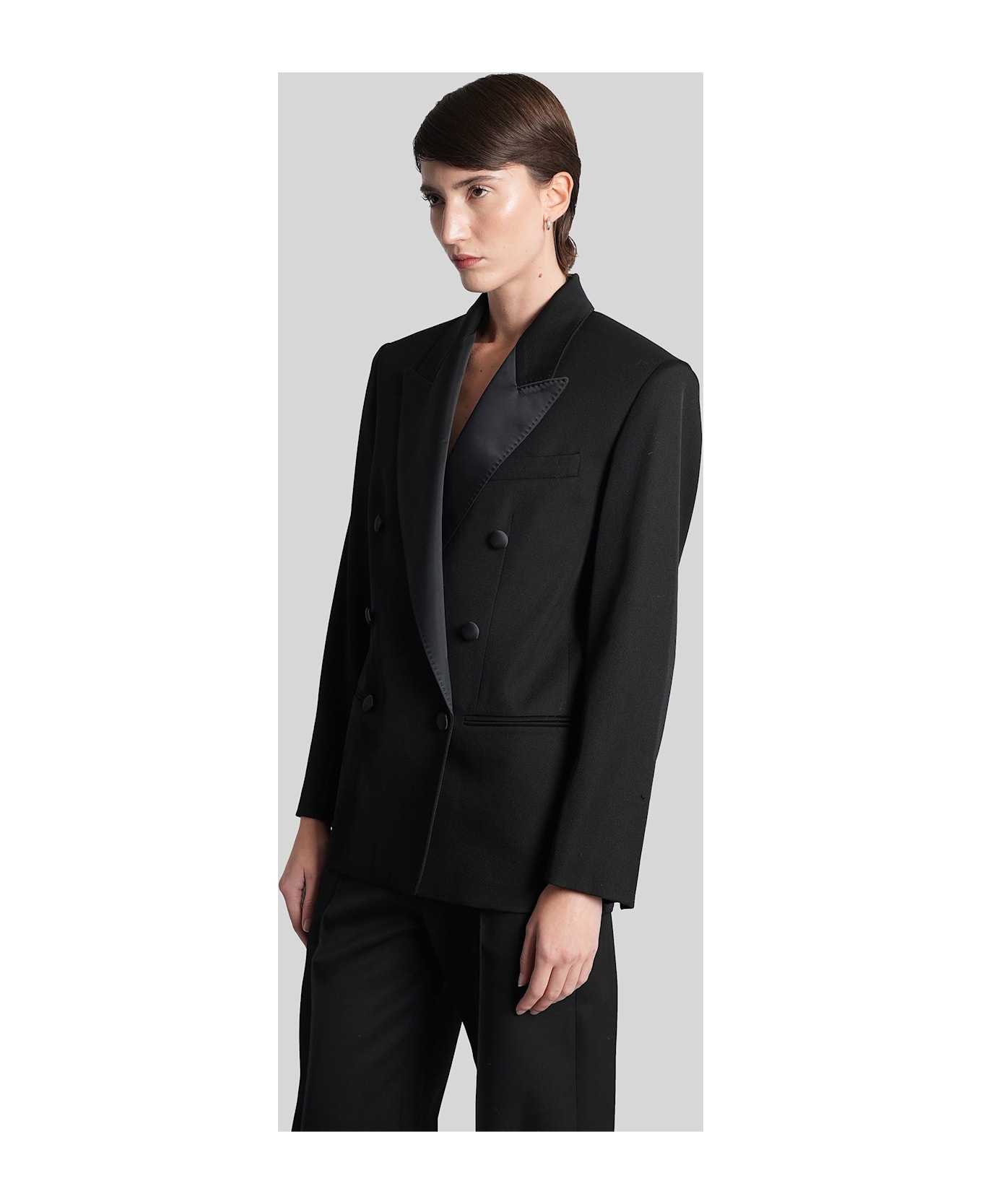 Isabel Marant Lilya Blazer In Black Wool - black