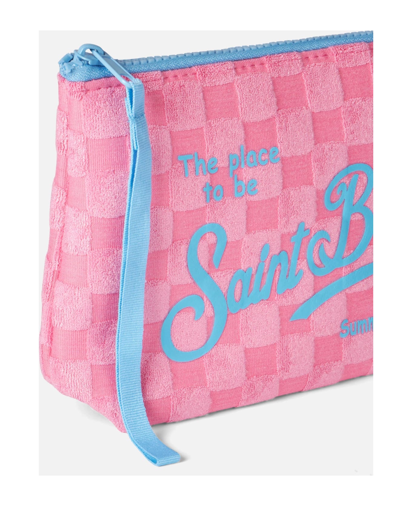 MC2 Saint Barth Aline Pink Terry Pochette With Check - PINK