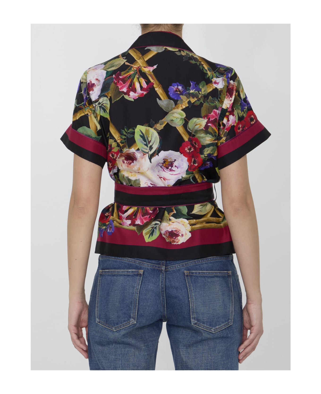 Dolce & Gabbana Roseto Print Shirt - BLACK シャツ
