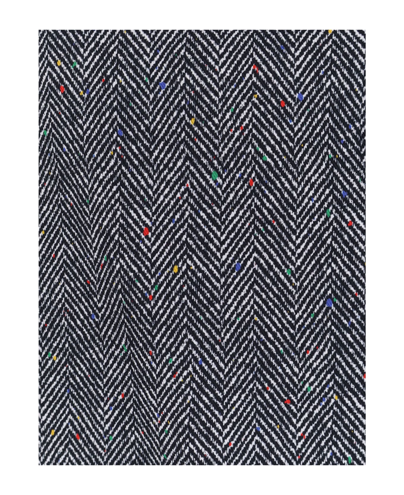 Givenchy Herringbone Motif Cotton Skirt - Anthracite