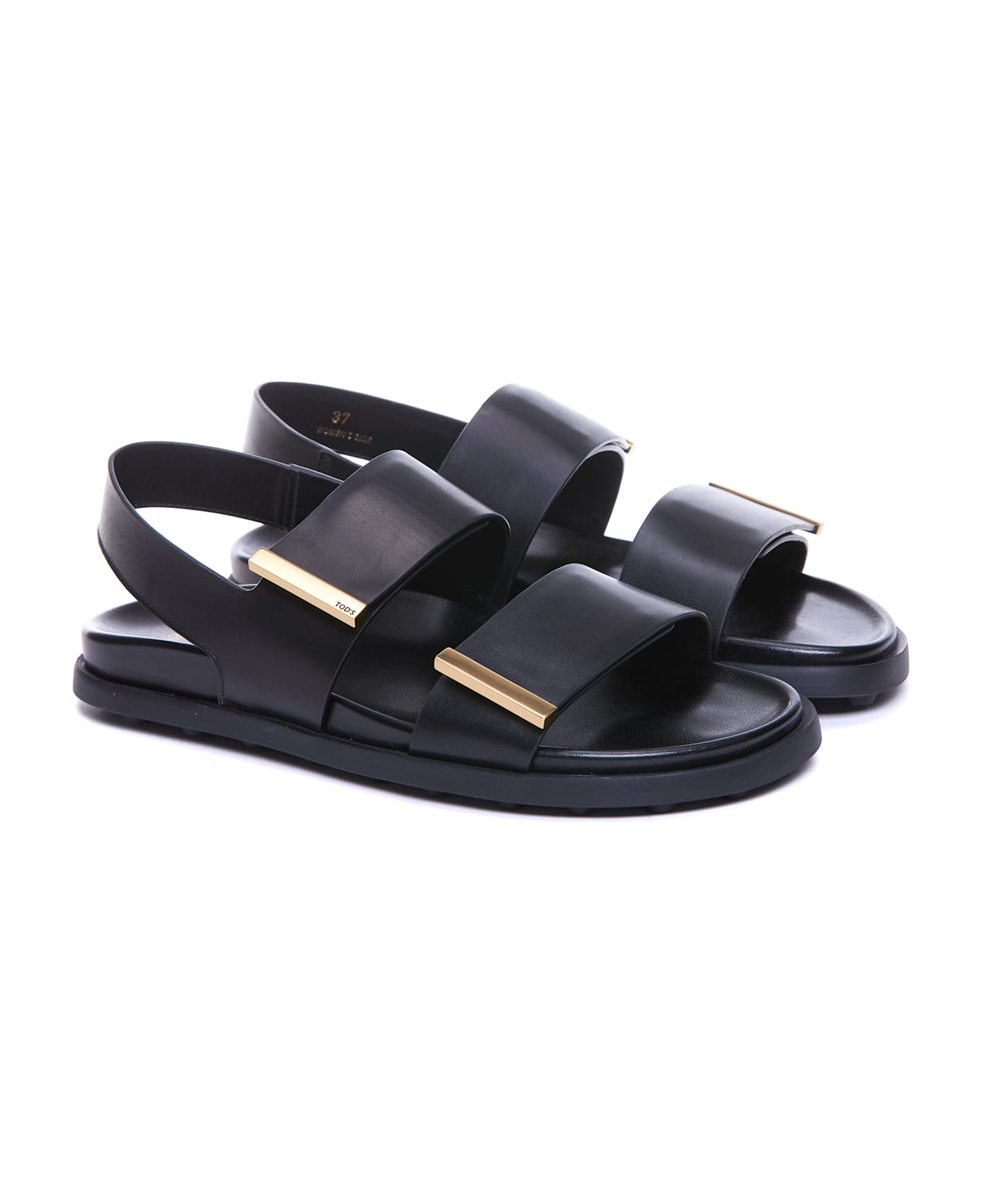 Tod
s Leather Sandal - Black