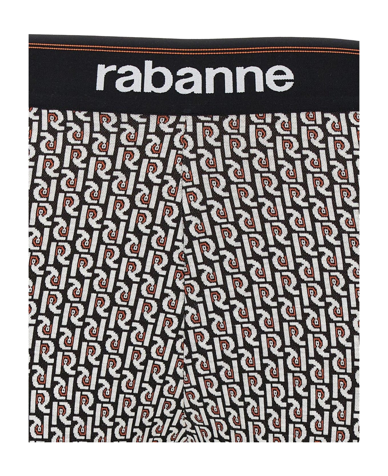 Paco Rabanne Monogram Jacquard Logo Waistband Leggings - MultiColour