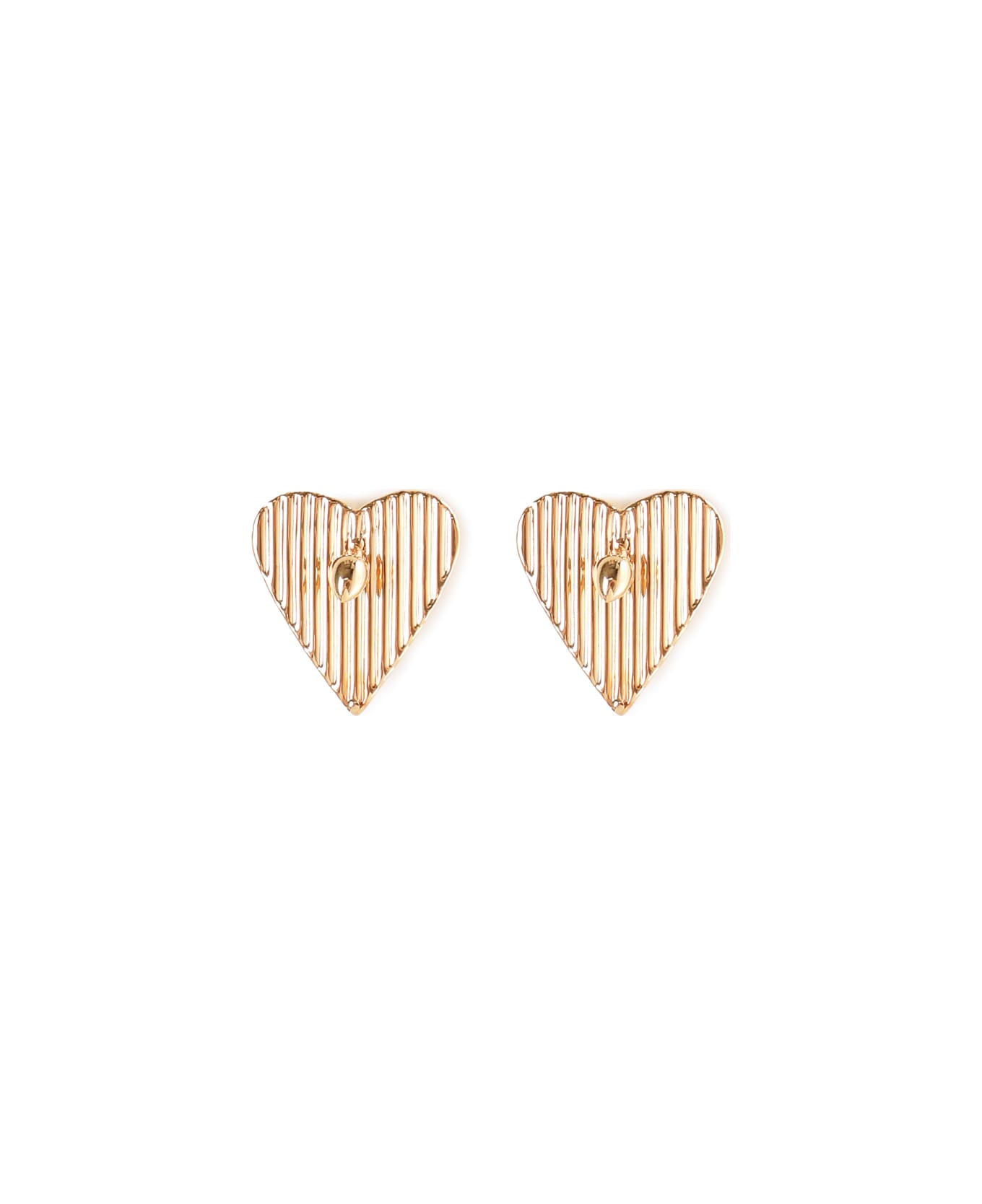Alaia Hearts Earrings - Golden