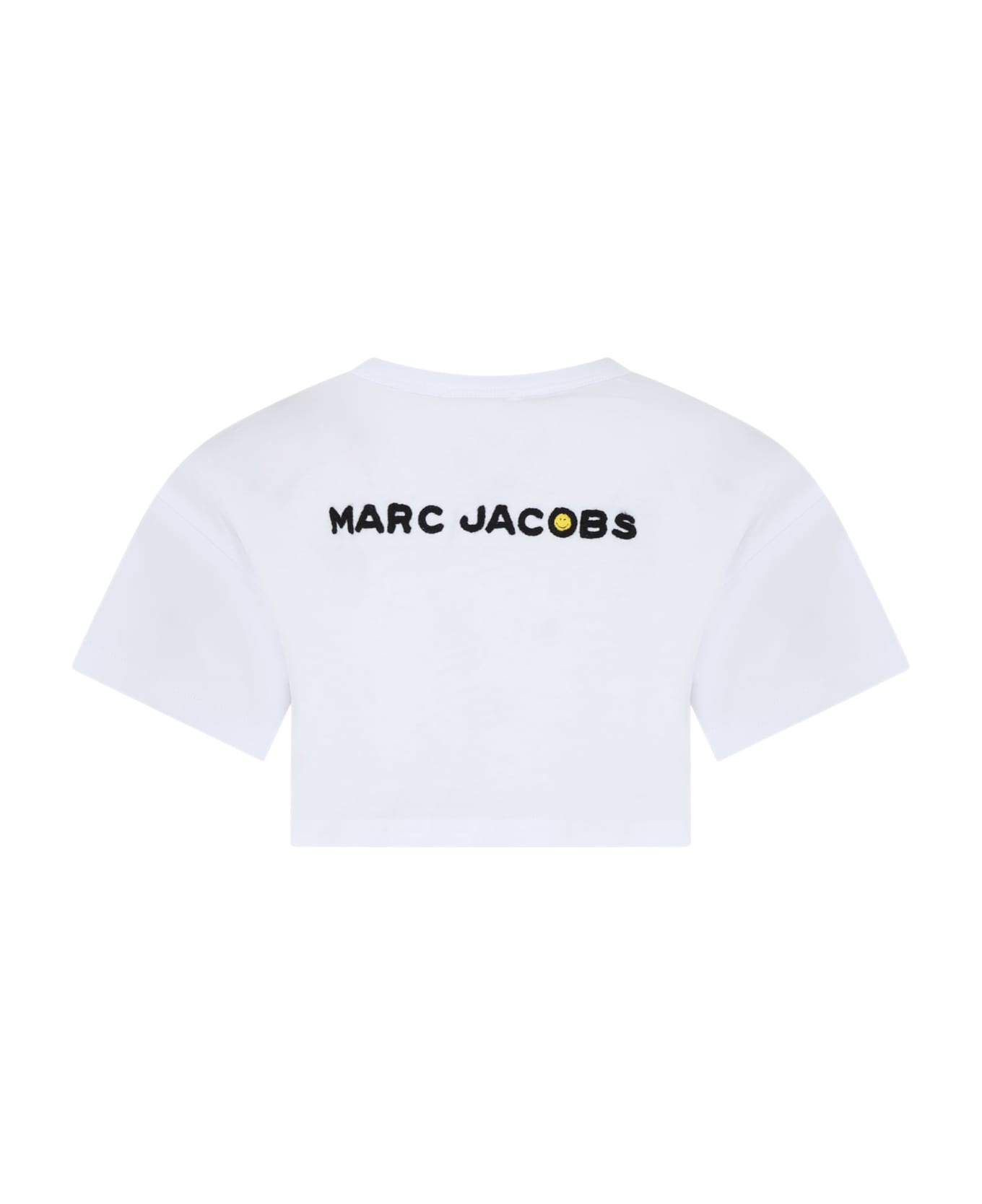 Marc Jacobs White T-shirt For Girl With Smiley And Logo - White Tシャツ＆ポロシャツ