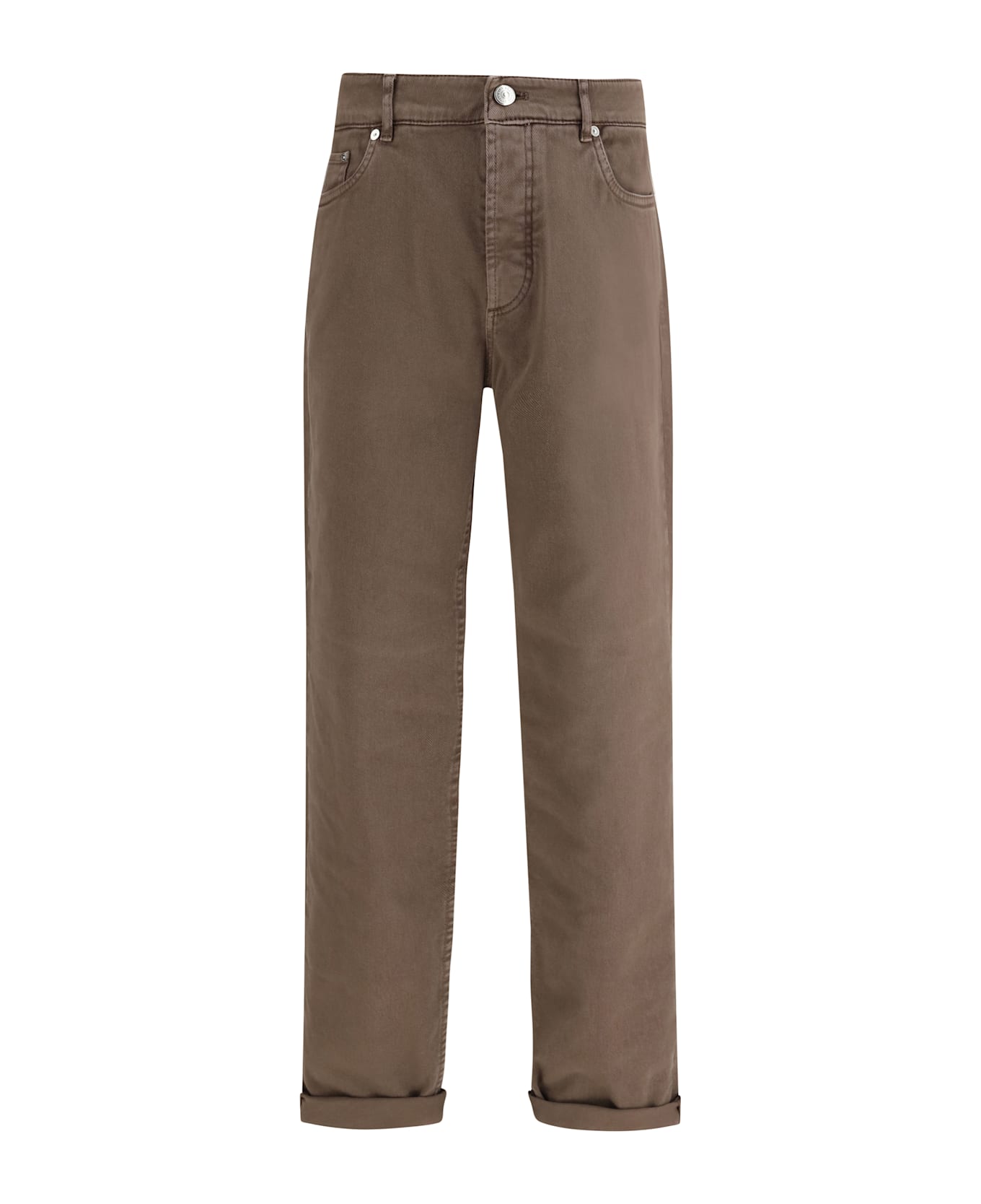Brunello Cucinelli Jeans With Turn-up Hem