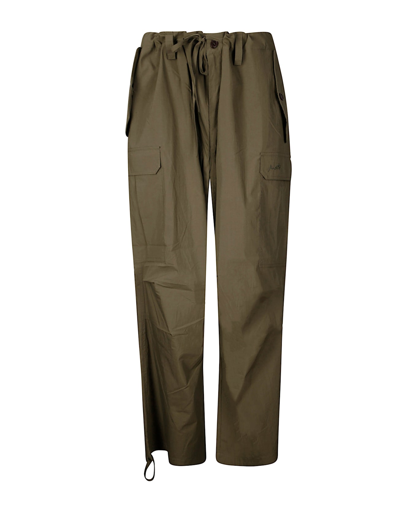 Parosh Trousers - OLIVE GREEN