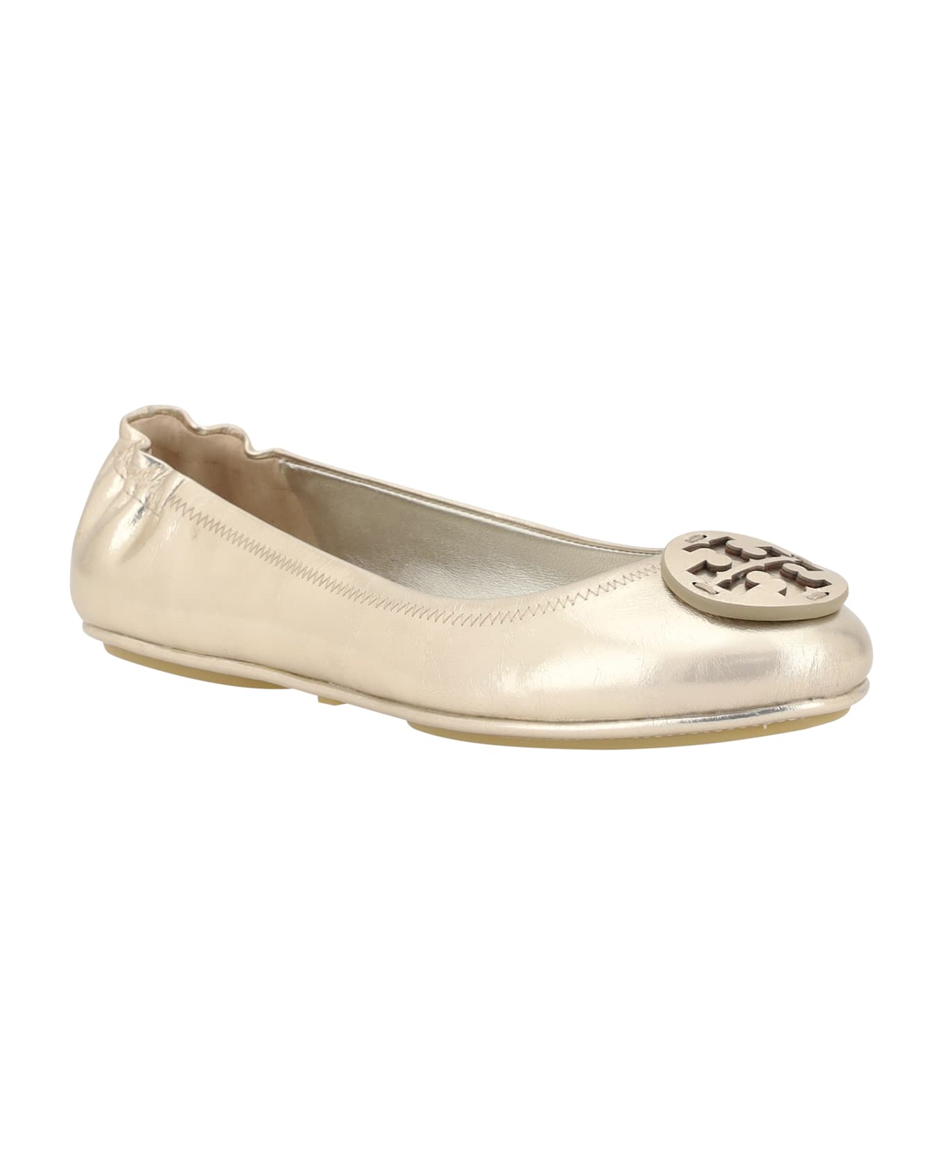 Tory Burch Minnie Ballerinas - Golden フラットシューズ