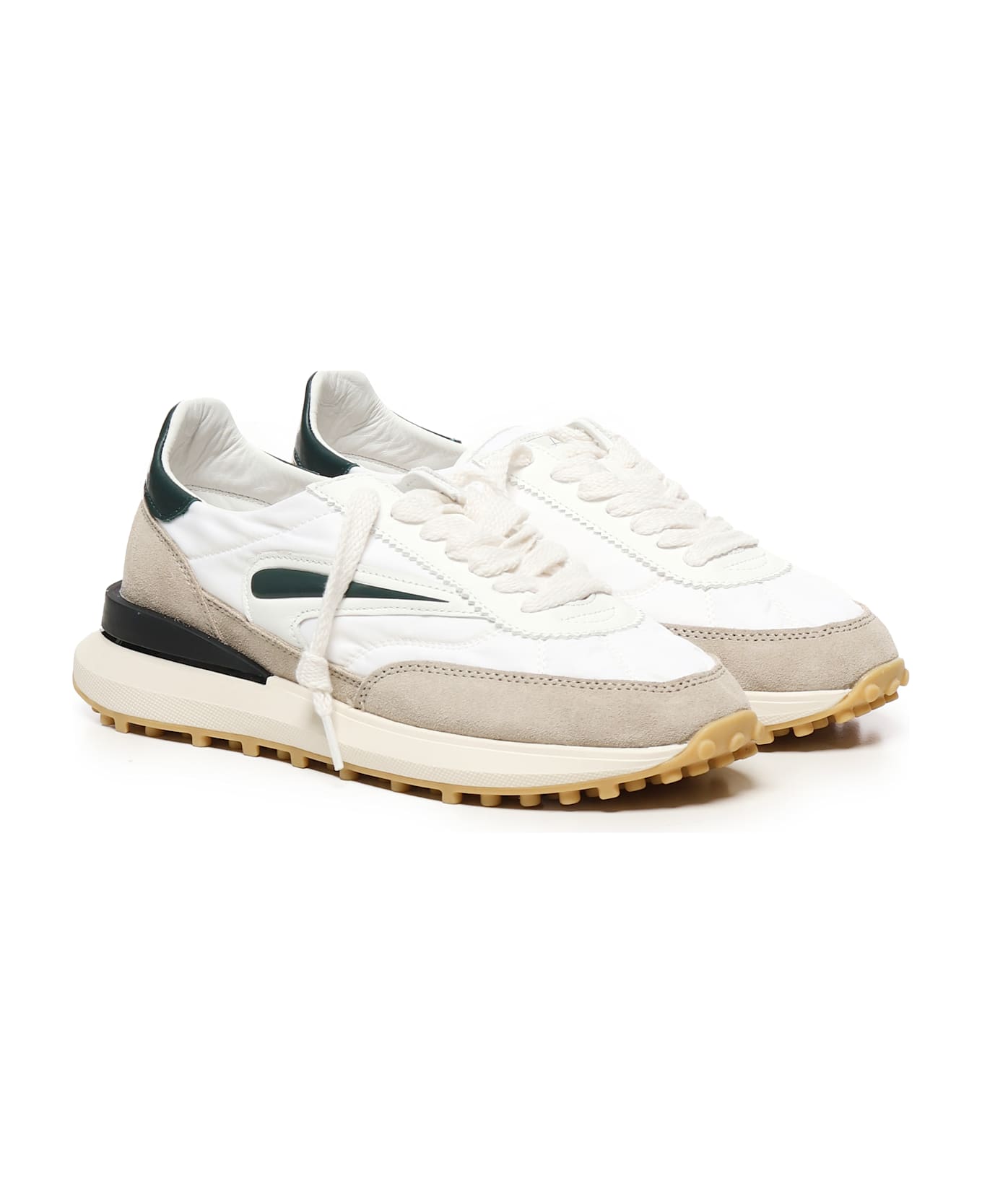 D.A.T.E. Athleta Nylon Sneakers - Wg White Green