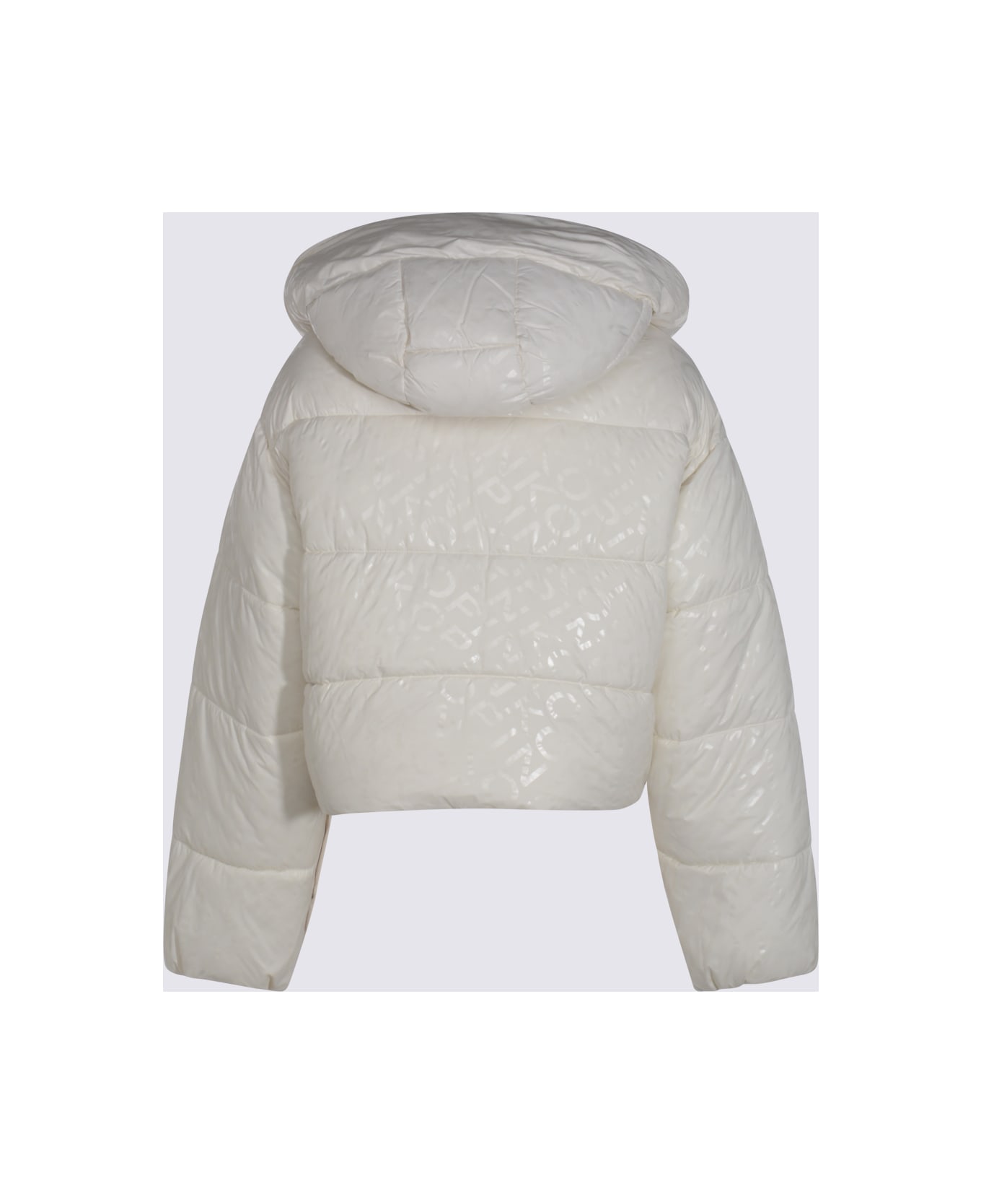 Pinko White Down Jacket - White