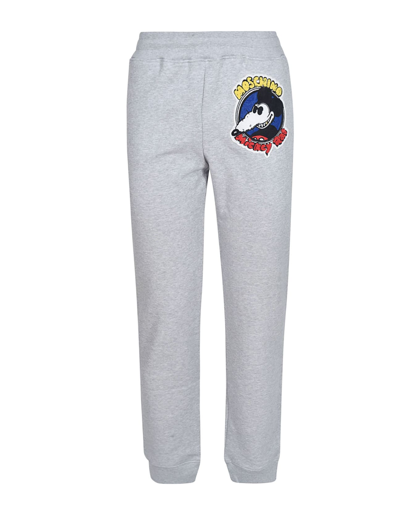 Moschino Mickey Rat Printed Track Pants - Grey