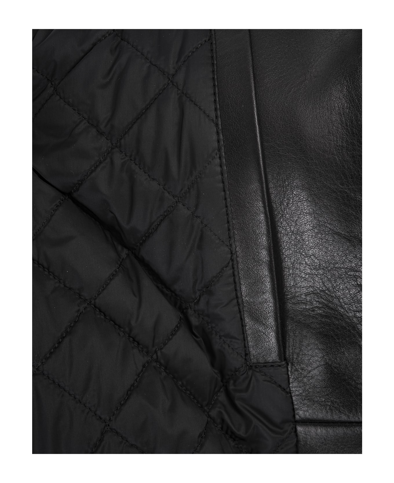 Dsquared2 Western Aviator Leather Jacket - Black