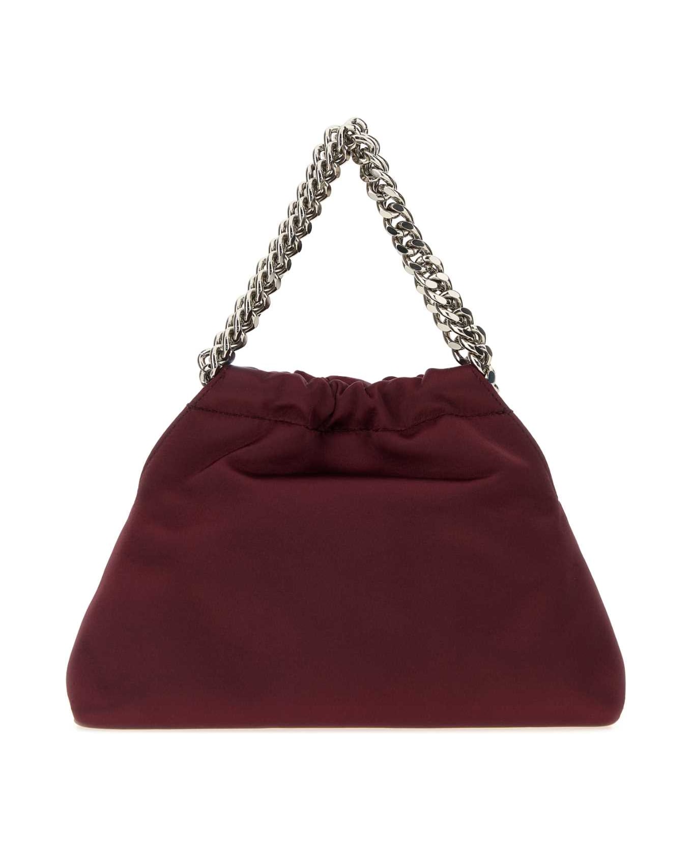 Stella McCartney Burgundy Satin Falabella Handbag - SHIRAZ