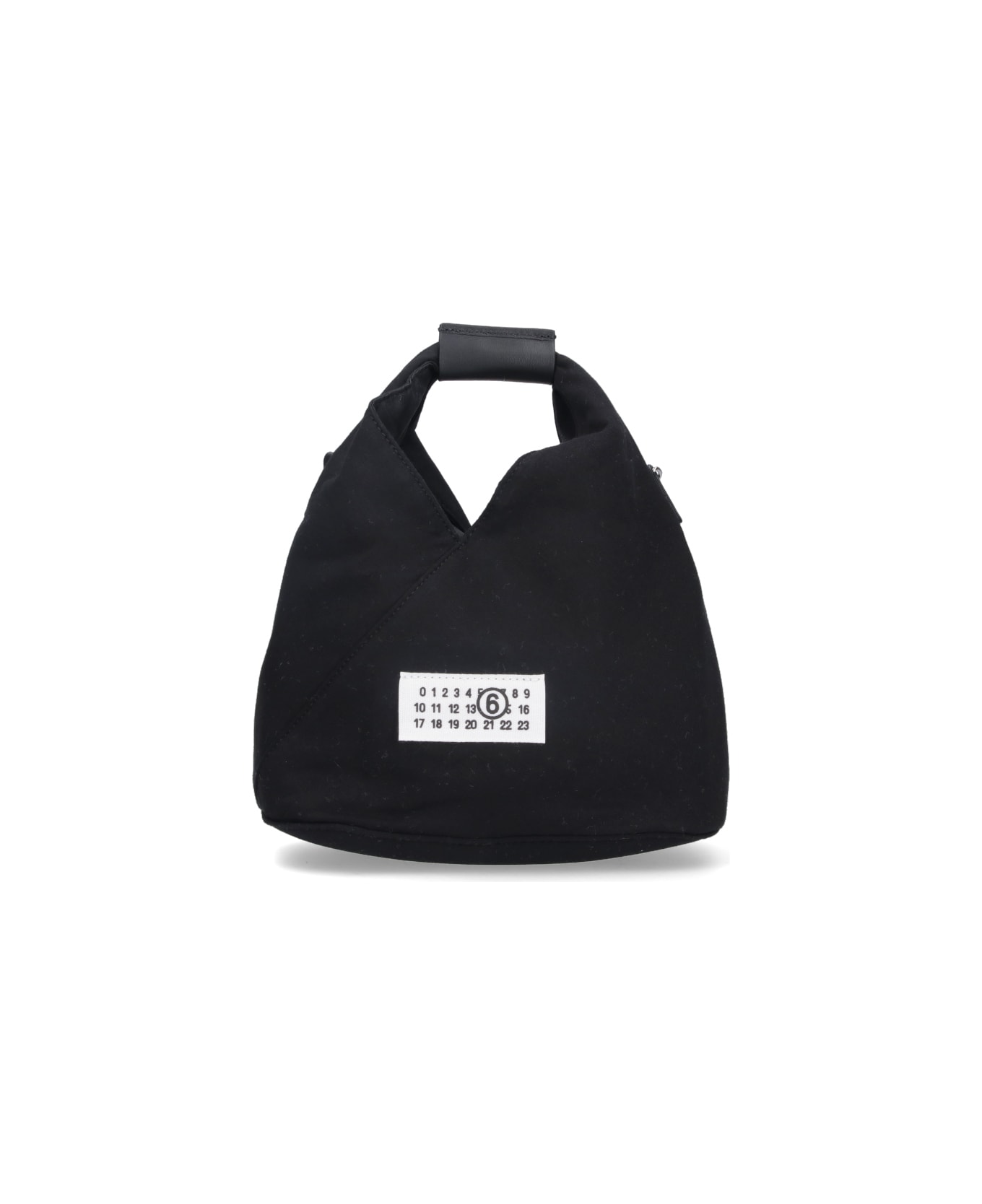 MM6 Maison Margiela Patch Detail Shoulder Bag - Black