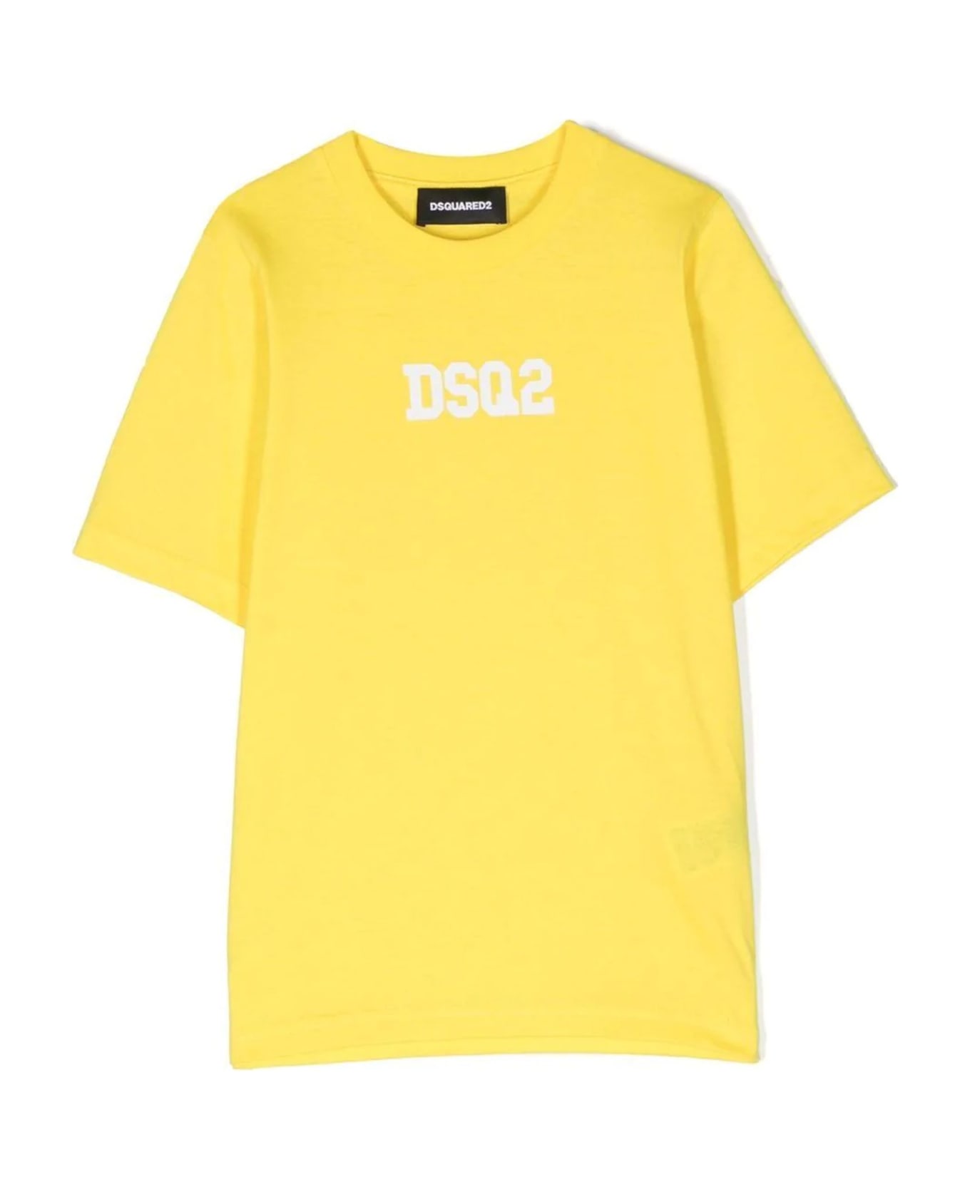 Dsquared2 Yellow Cotton Tshirt - Giallo