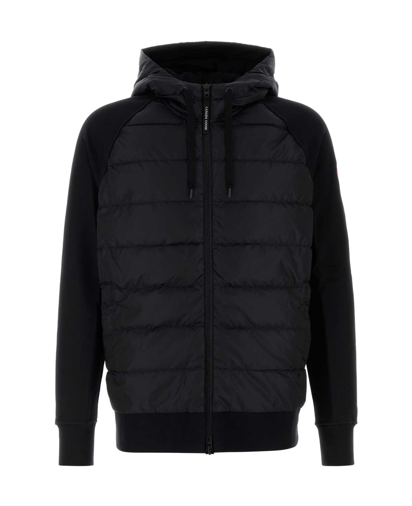 Canada Goose Black Cotton Hybridge Jacket - BLACKNOIR